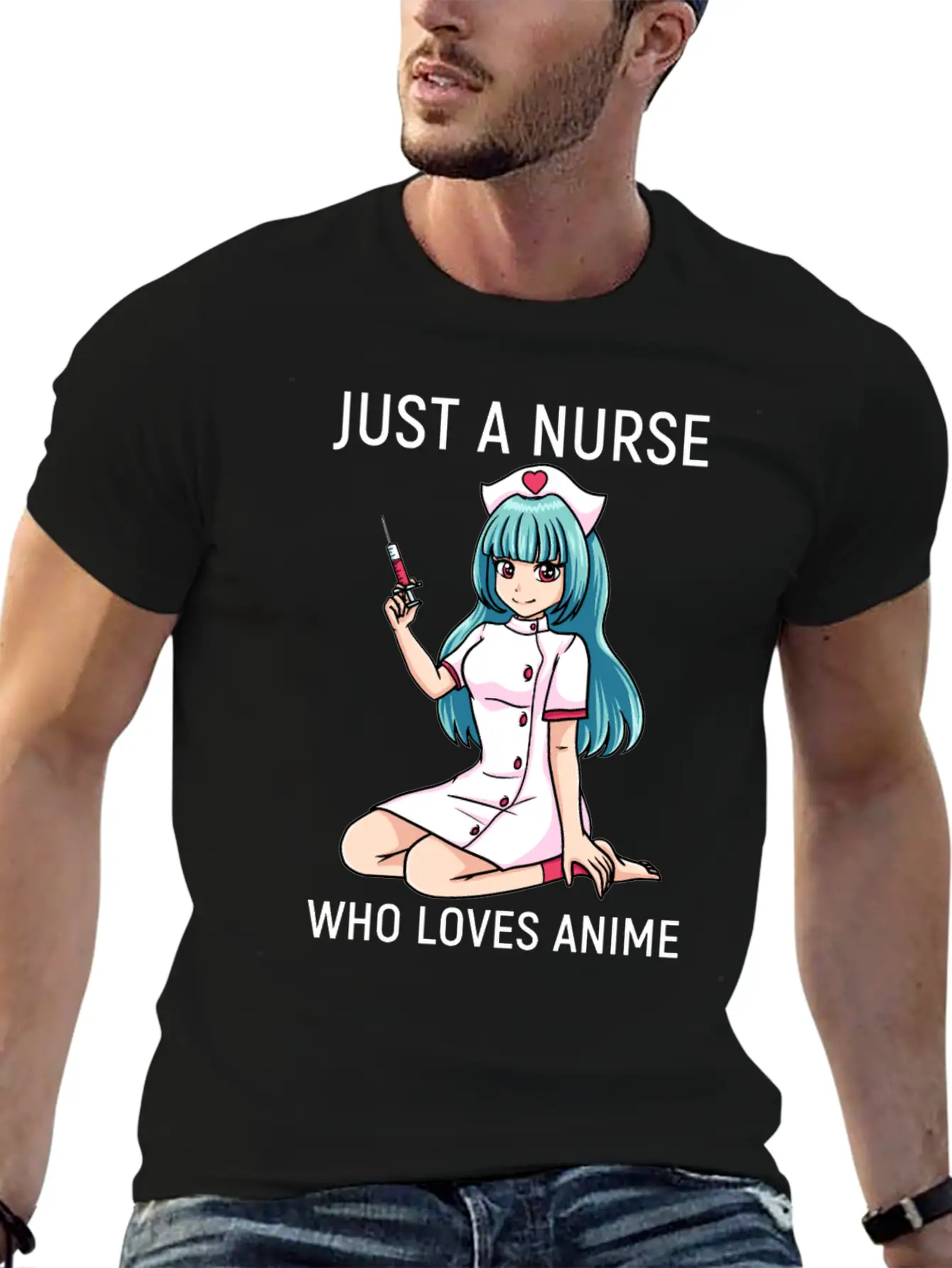 Anime Manga Kawaii Nurse Nursing Clinic Breathable Soft Cotton T-Shirt – Timeless Casual Look