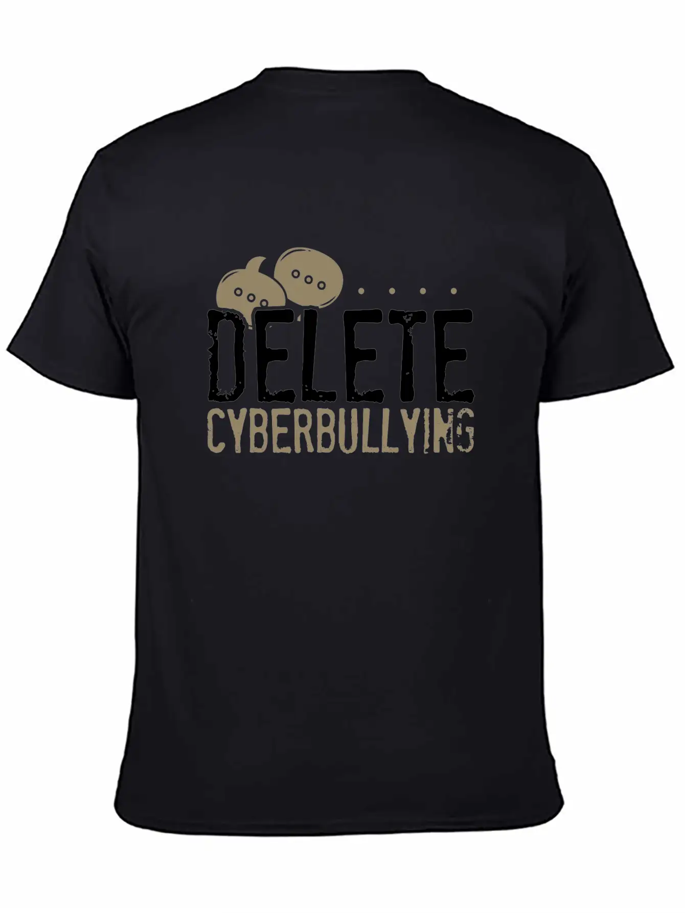 Anti Bullying Gifts Delete Cyberbullying Gifts Unisex Short Sleeve Soft Cotton T-Shirt – Casual Everyday Wear