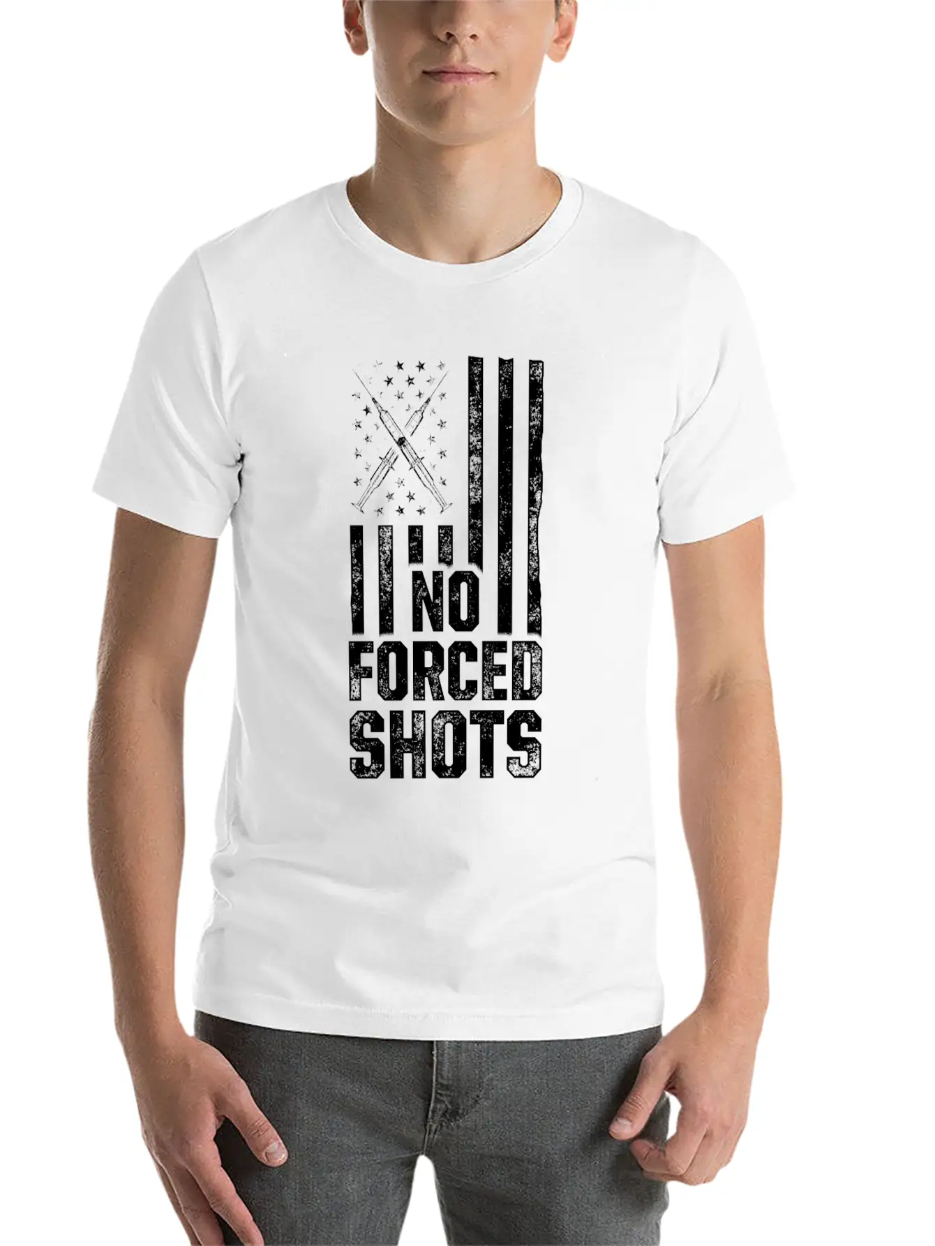 Anti Mandatory Vaccine Immunize Against Stylish Everyday T-Shirt – Unisex Basic Cotton Tee