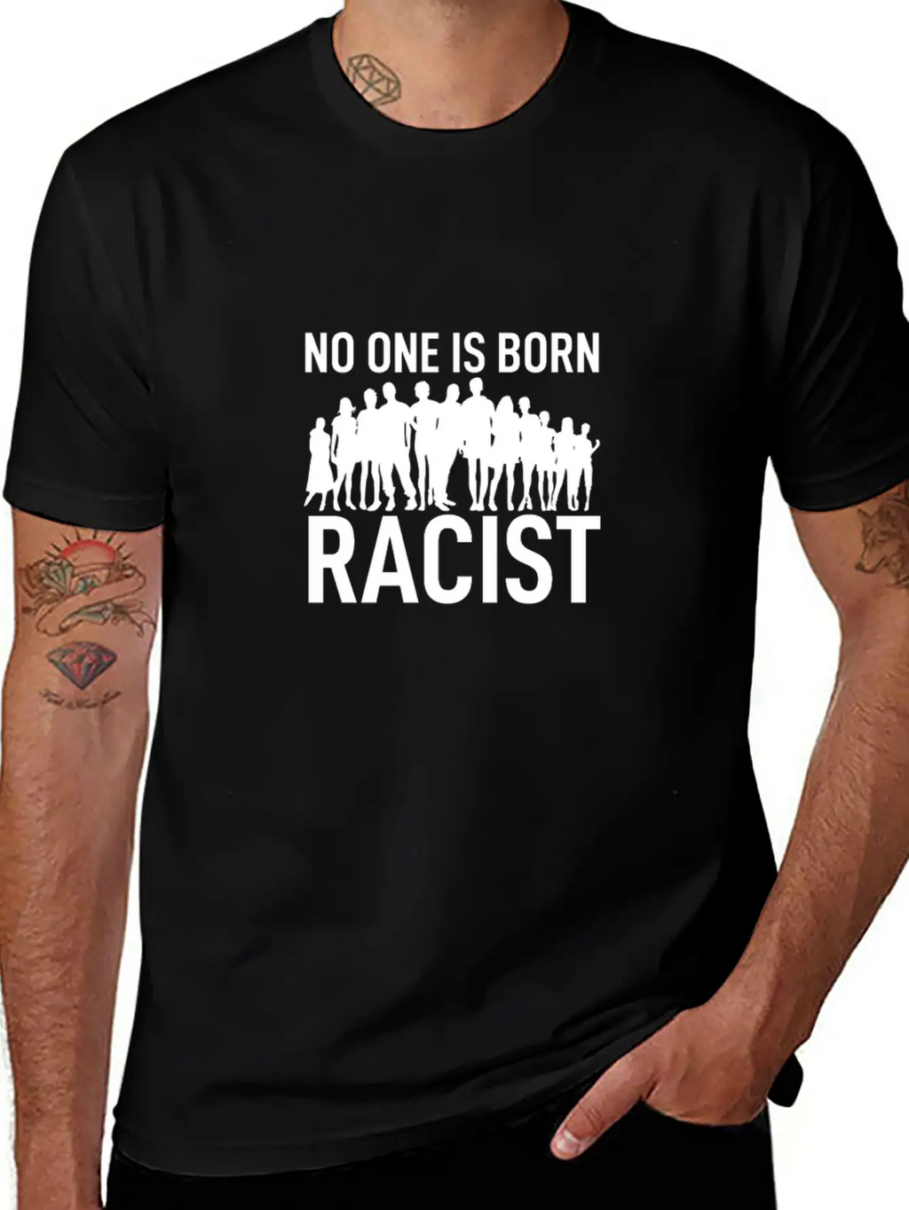 Anti Racism Breathable Soft Cotton T-Shirt – Timeless Casual Look