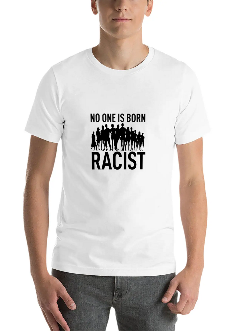 Anti Racism Breathable Soft Cotton T-Shirt – Timeless Casual Look