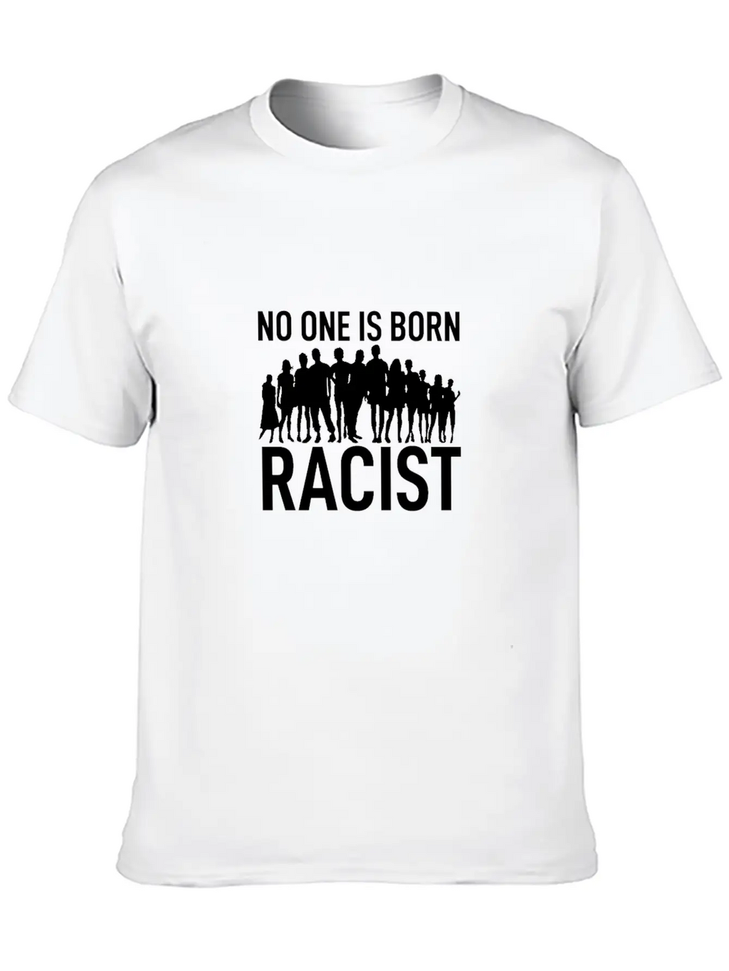 Anti Racism Breathable Soft Cotton T-Shirt – Timeless Casual Look