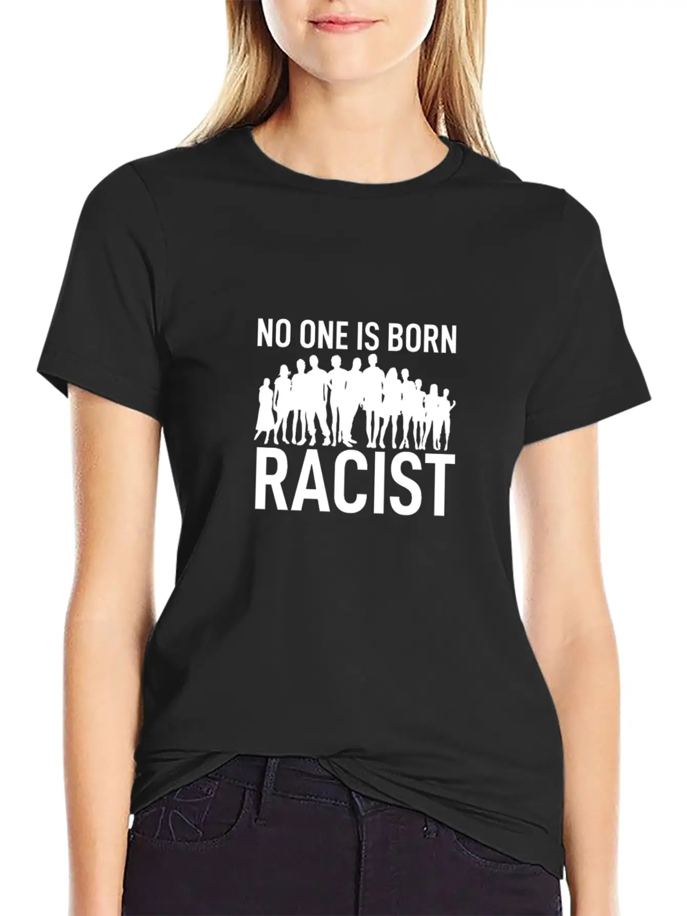 Anti Racism Breathable Soft Cotton T-Shirt – Timeless Casual Look