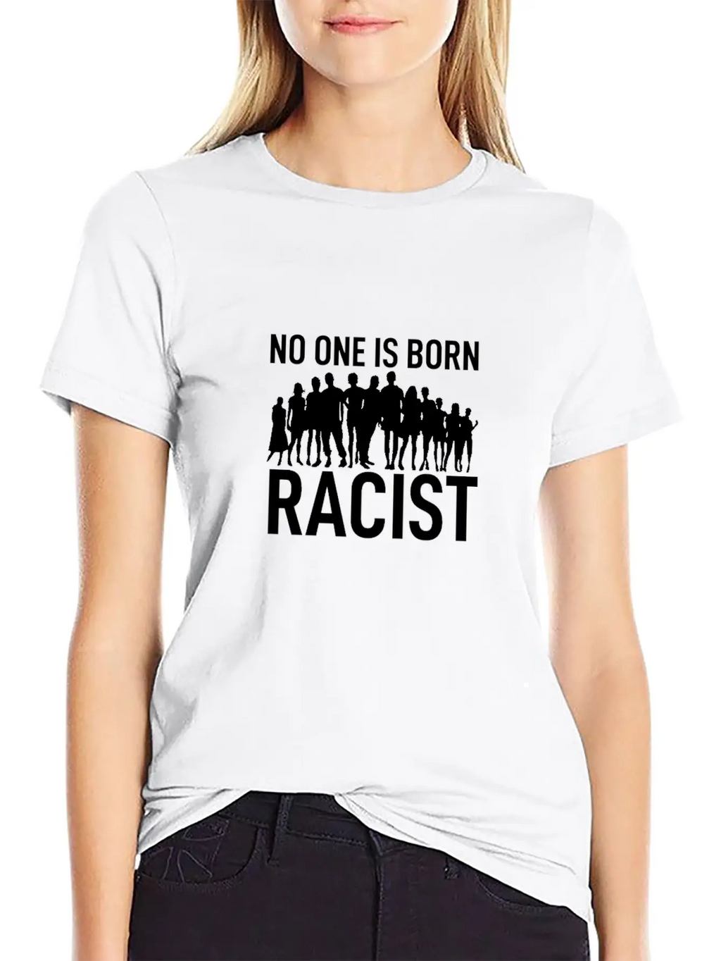 Anti Racism Breathable Soft Cotton T-Shirt – Timeless Casual Look