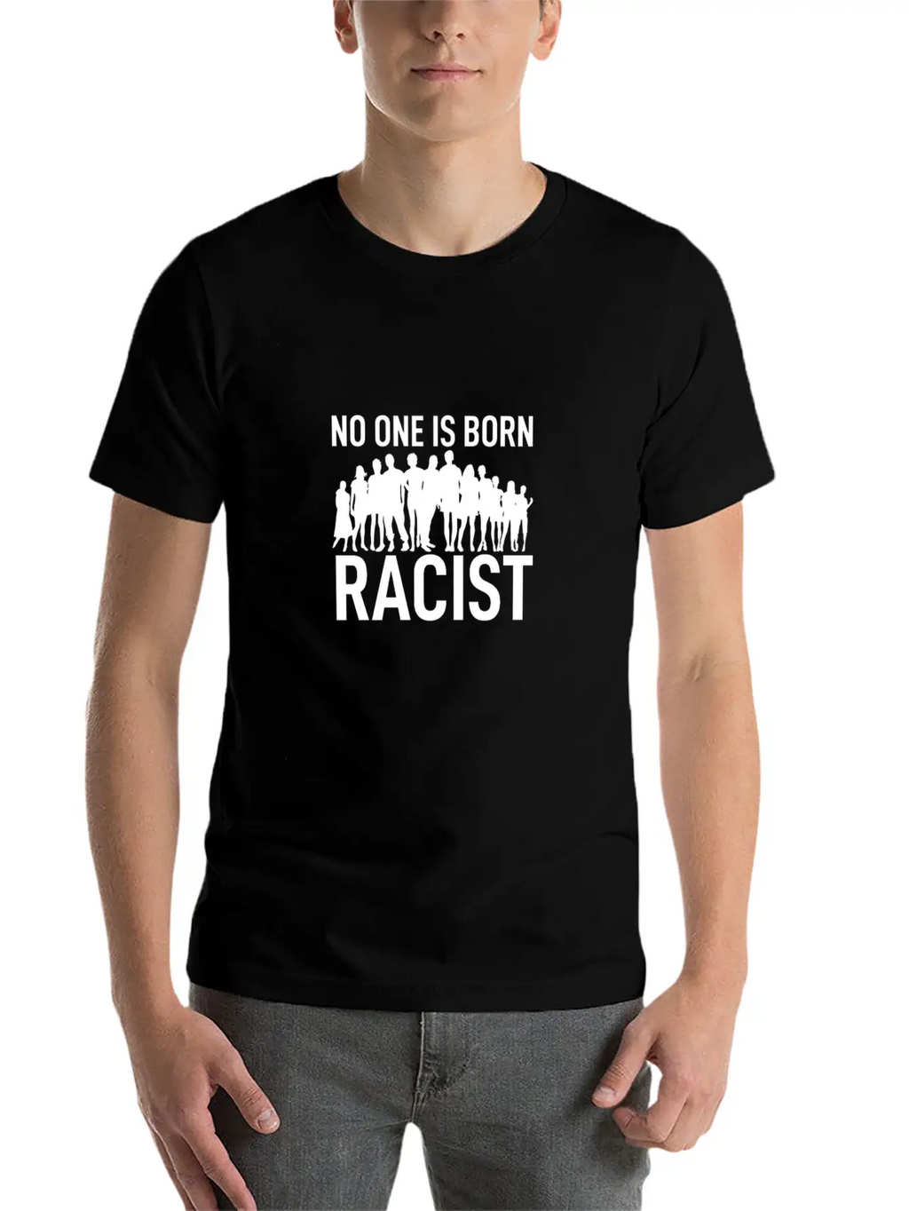 Anti Racism Breathable Soft Cotton T-Shirt – Timeless Casual Look