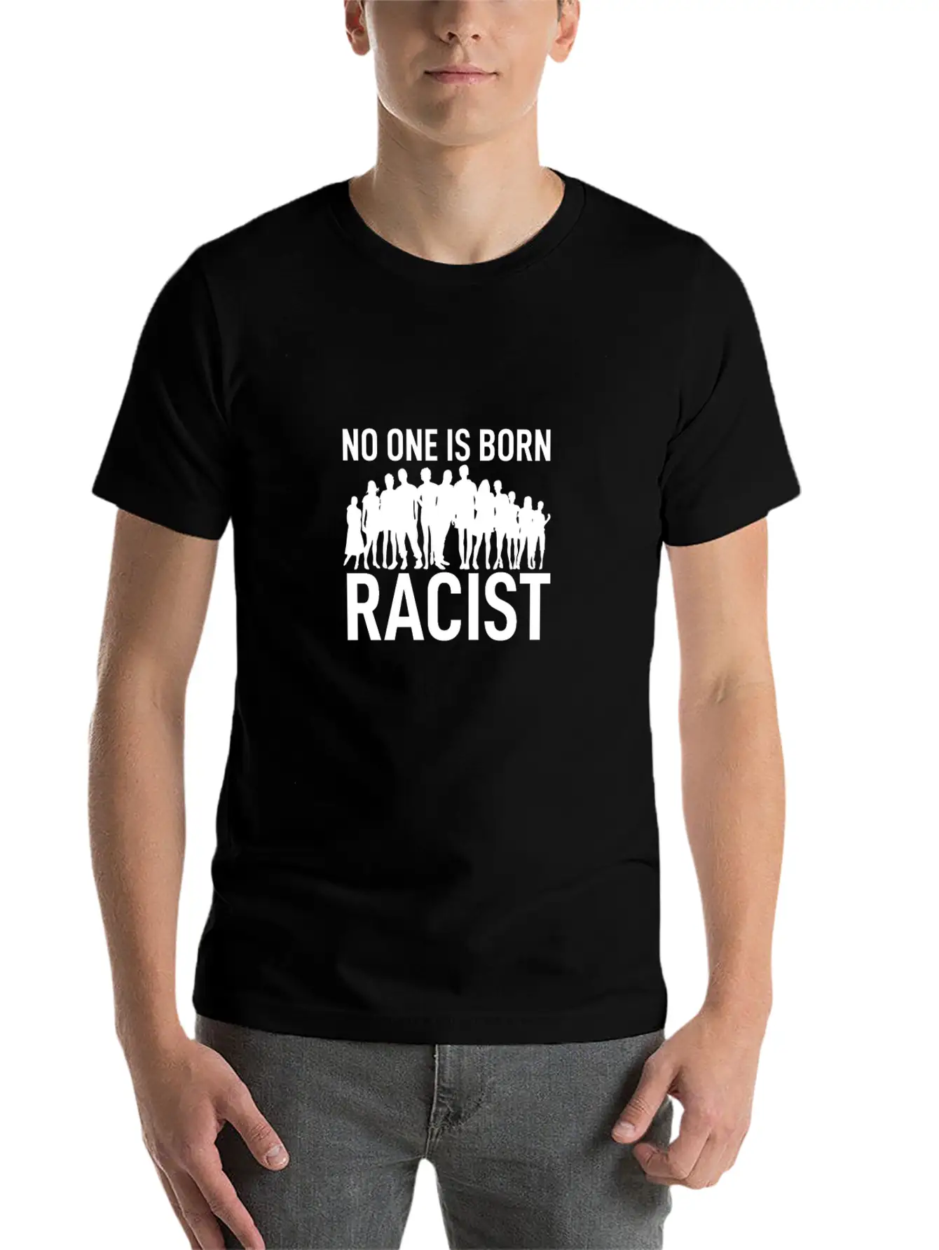 Anti Racism Breathable Soft Cotton T-Shirt – Timeless Casual Look
