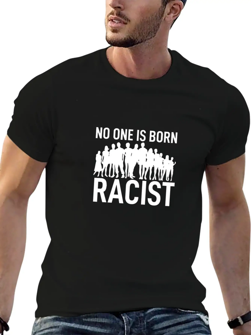 Anti Racism Breathable Soft Cotton T-Shirt – Timeless Casual Look