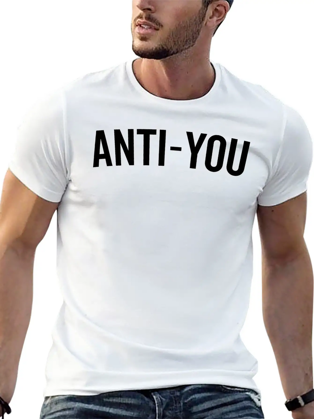 Anti-You Funny Quote Casual Graphic T-Shirt – Simple And Comfortable Daily Wear