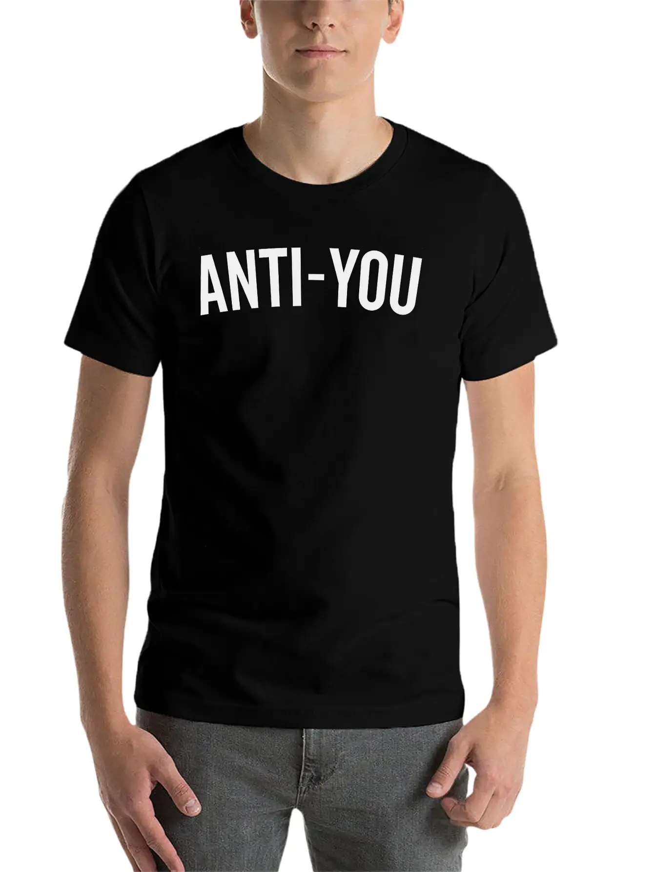 Anti-You Funny Quote Casual Graphic T-Shirt – Simple And Comfortable Daily Wear