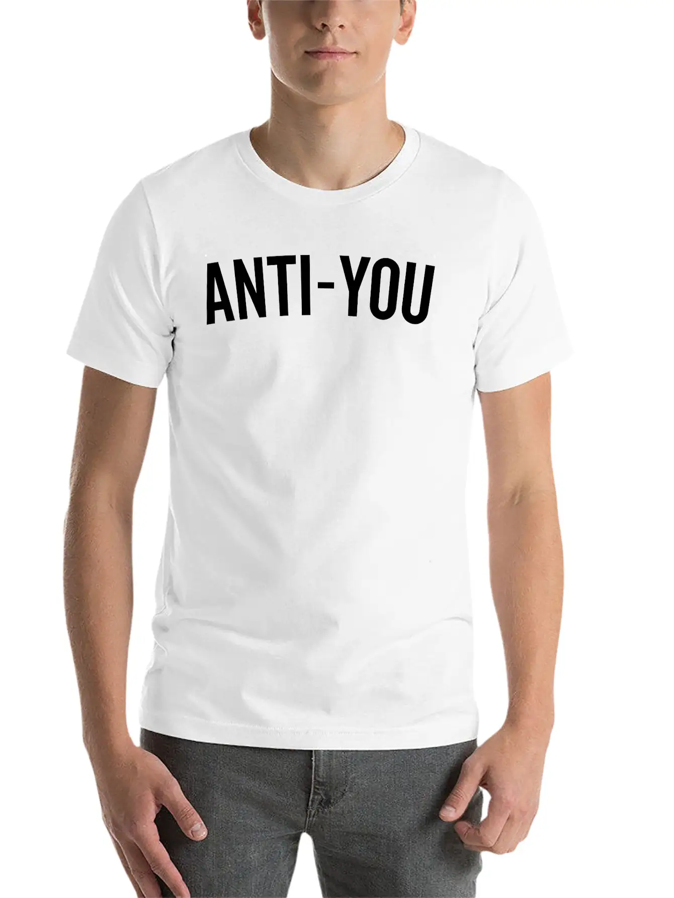 Anti-You Funny Quote Casual Graphic T-Shirt – Simple And Comfortable Daily Wear