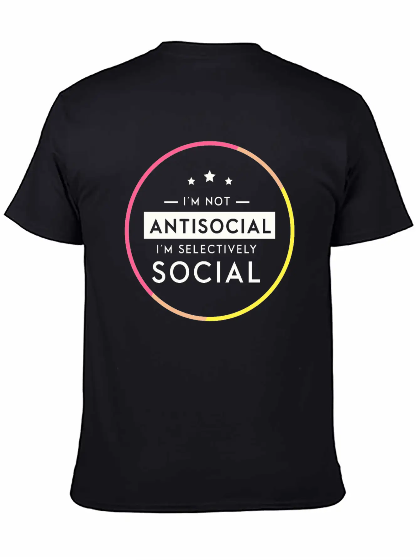 Antisocial Socially Selective Introverted Casual Graphic T-Shirt – Simple And Comfortable Daily Wear