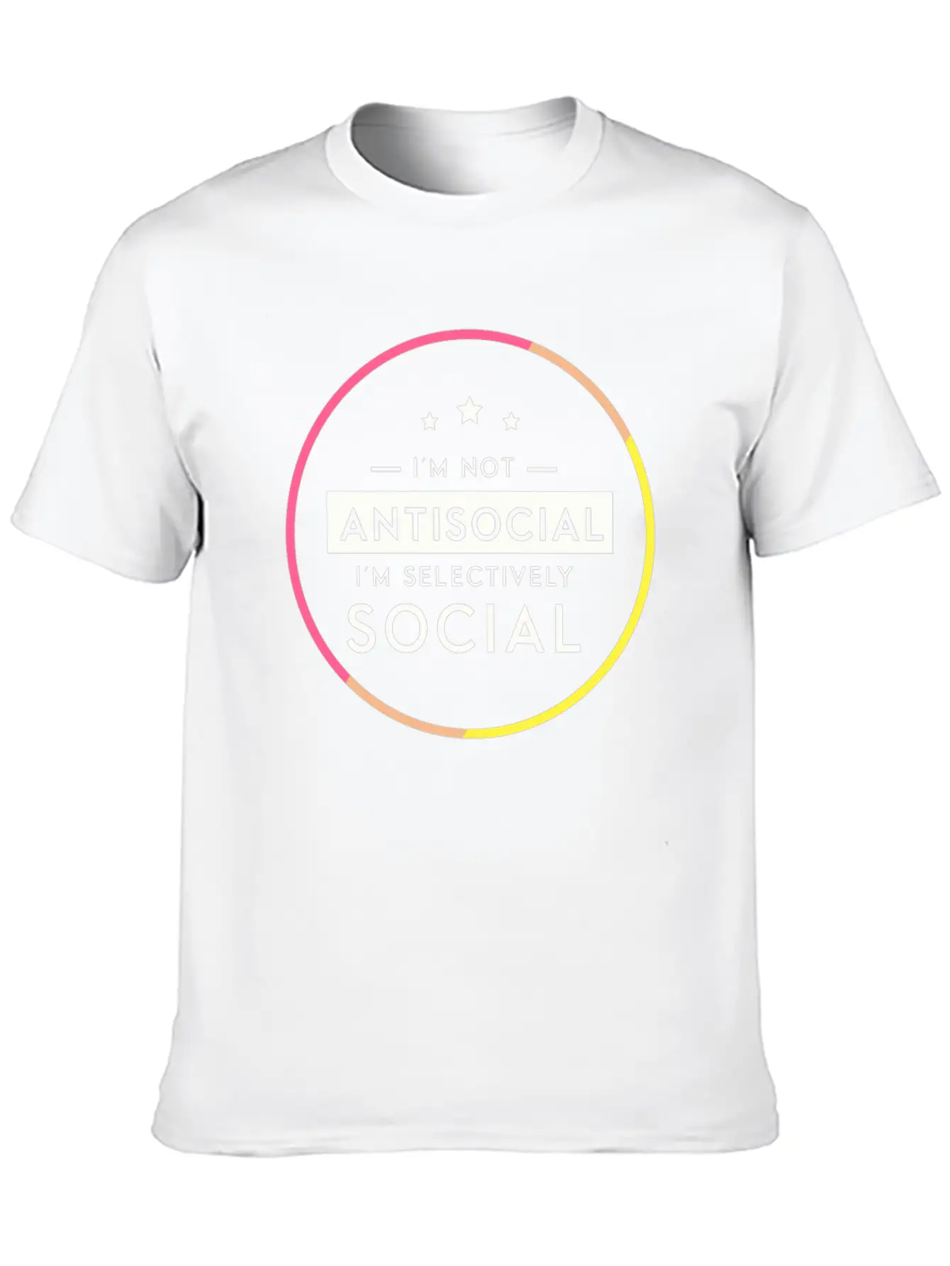 Antisocial Socially Selective Introverted Casual Graphic T-Shirt – Simple And Comfortable Daily Wear