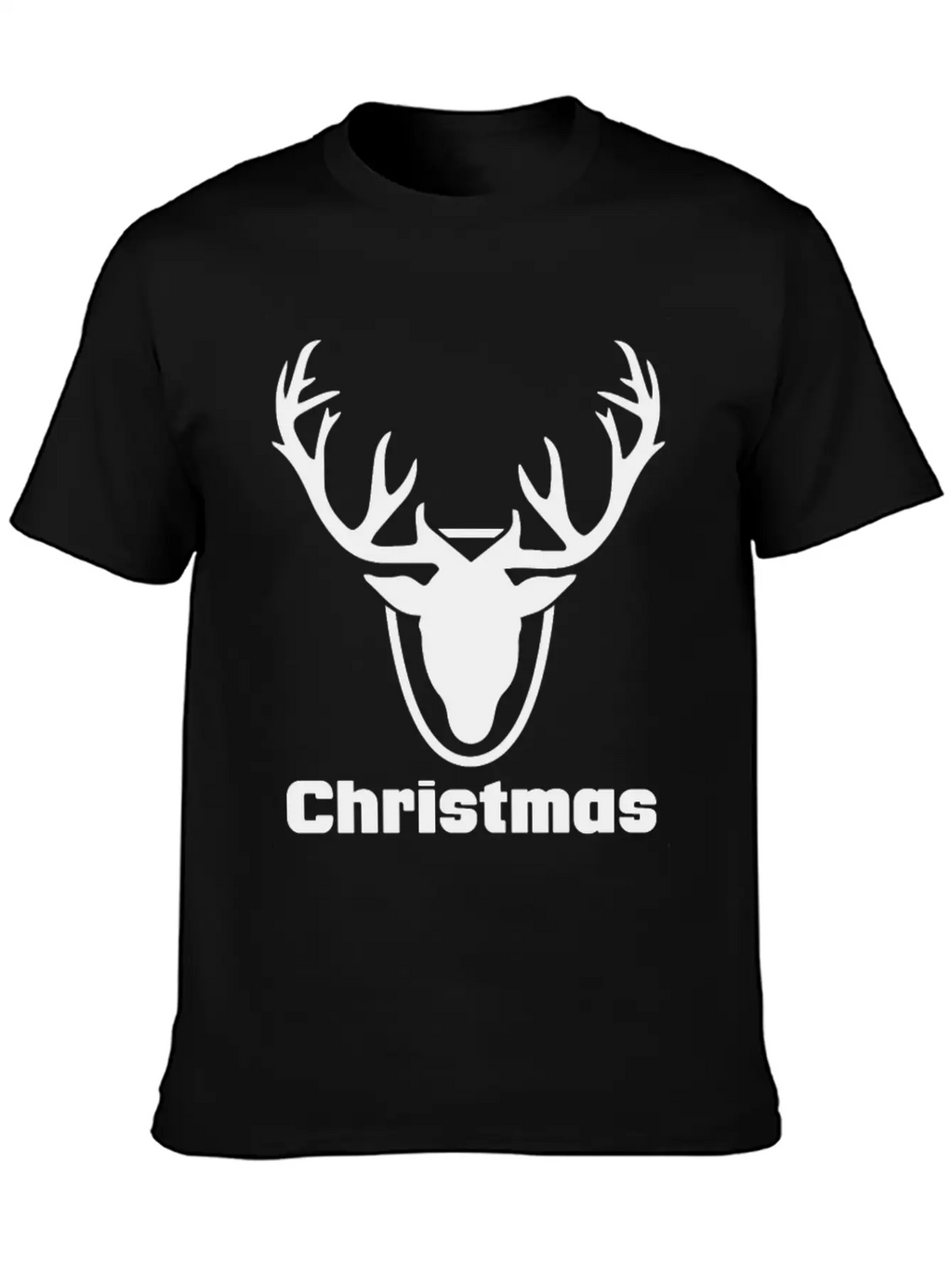 Antlers Merry Christmas Funny Tshirt Unisex Short Sleeve Soft Cotton T-Shirt – Casual Everyday Wear