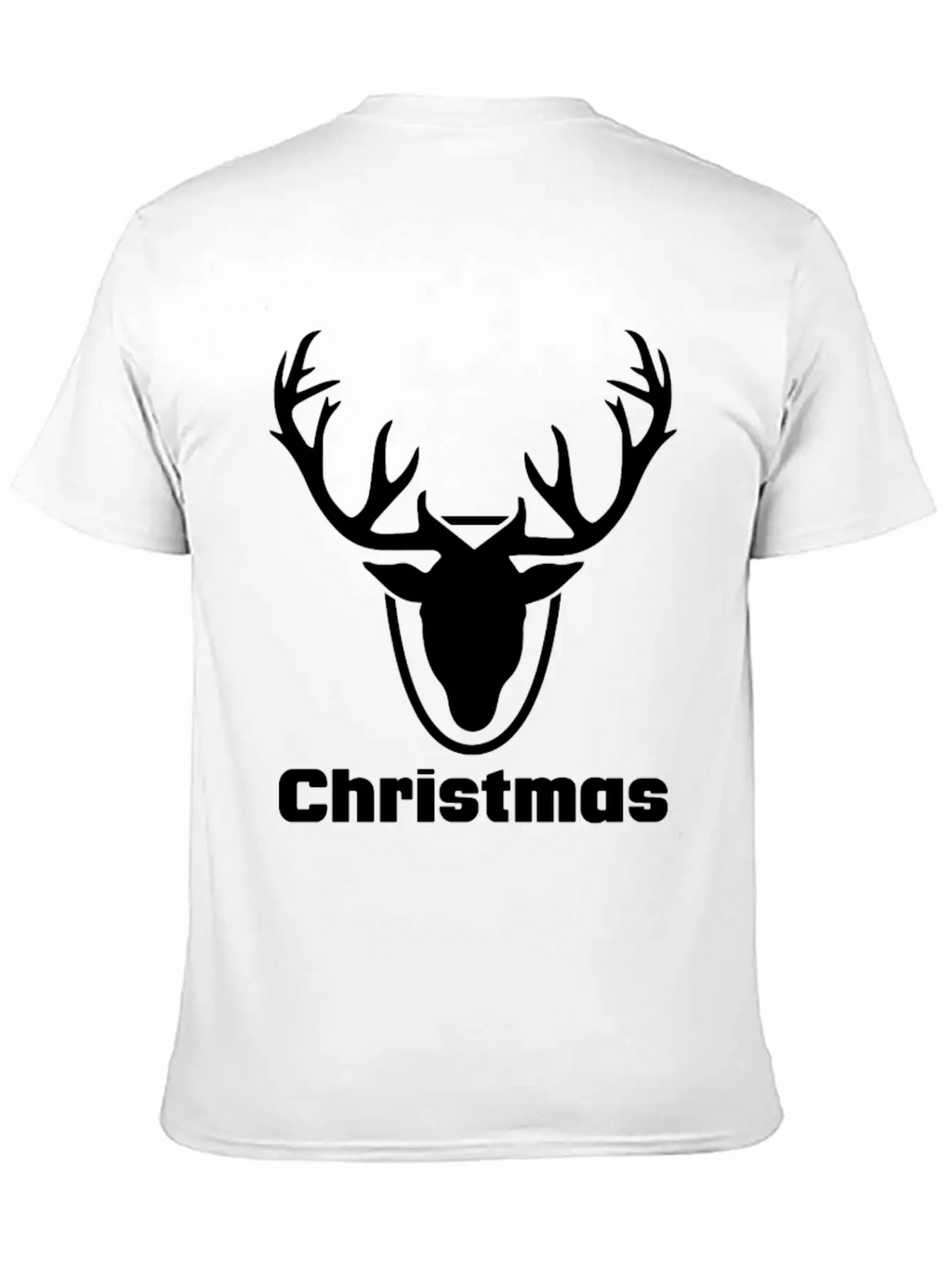 Antlers Merry Christmas Funny Tshirt Unisex Short Sleeve Soft Cotton T-Shirt – Casual Everyday Wear