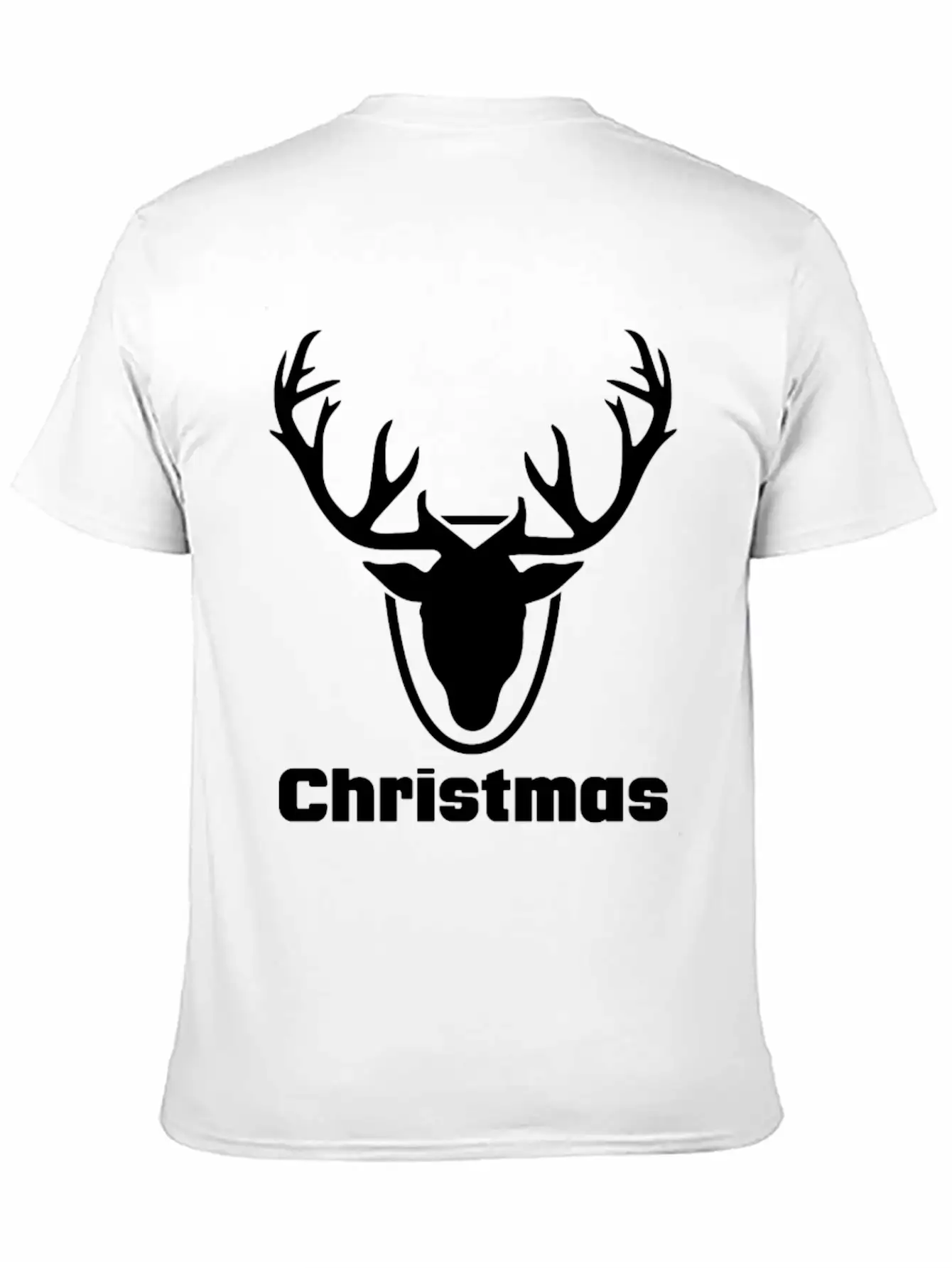 Antlers Merry Christmas Funny Tshirt Unisex Short Sleeve Soft Cotton T-Shirt – Casual Everyday Wear