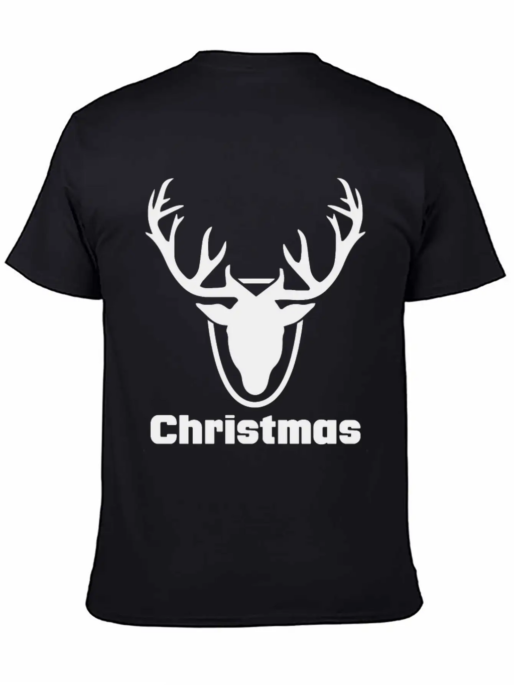 Antlers Merry Christmas Funny Tshirt Unisex Short Sleeve Soft Cotton T-Shirt – Casual Everyday Wear
