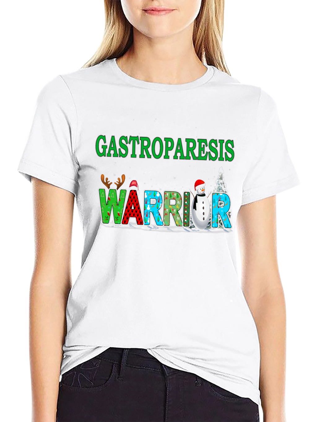 Gastroparesis Warrior Holiday T-Shirt