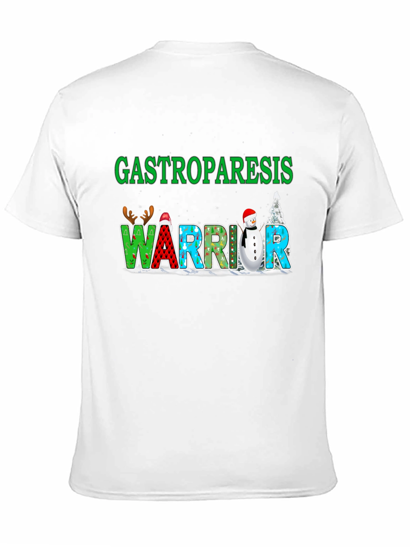 Gastroparesis Warrior Holiday T-Shirt