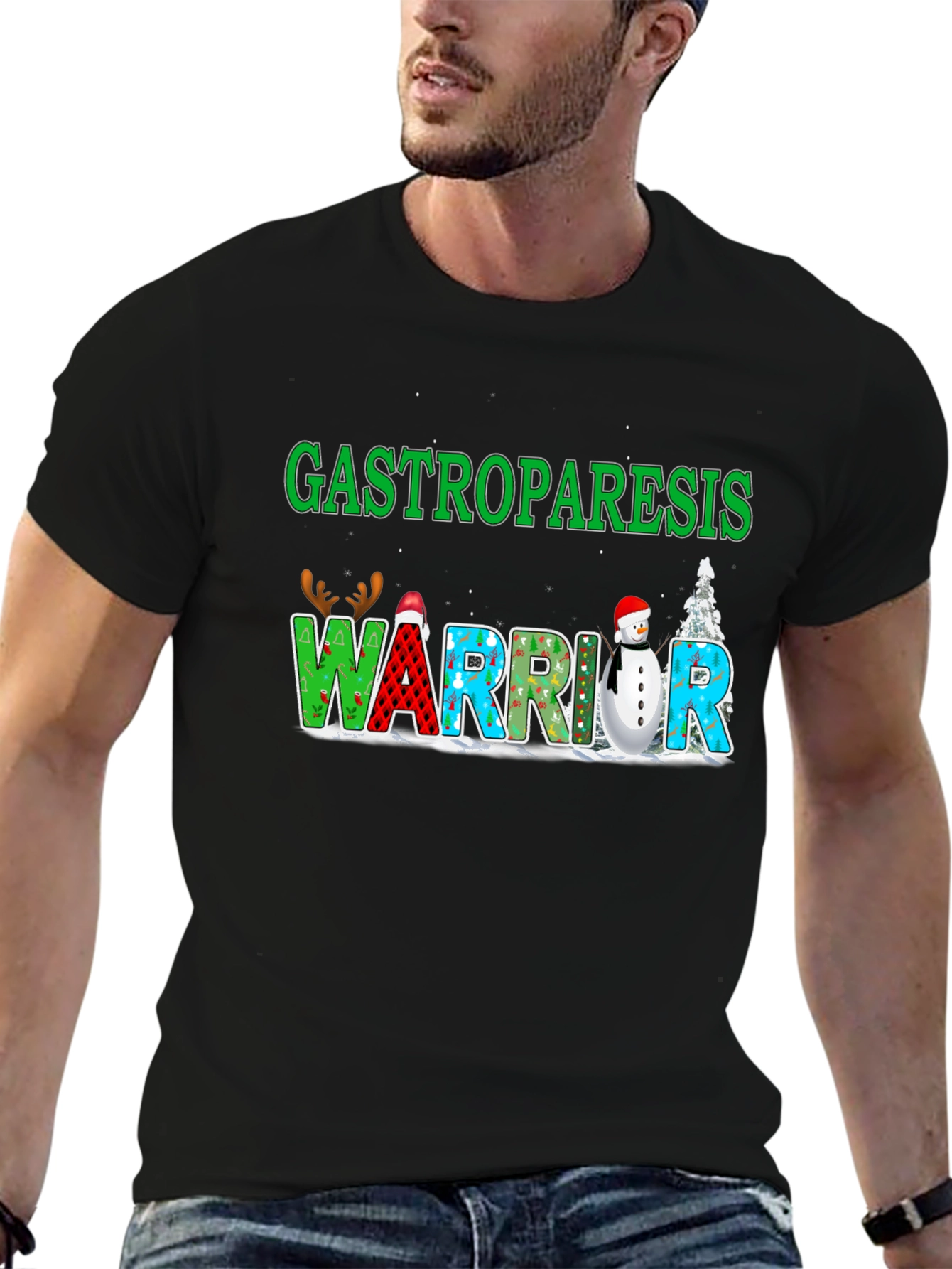 Gastroparesis Warrior Holiday T-Shirt
