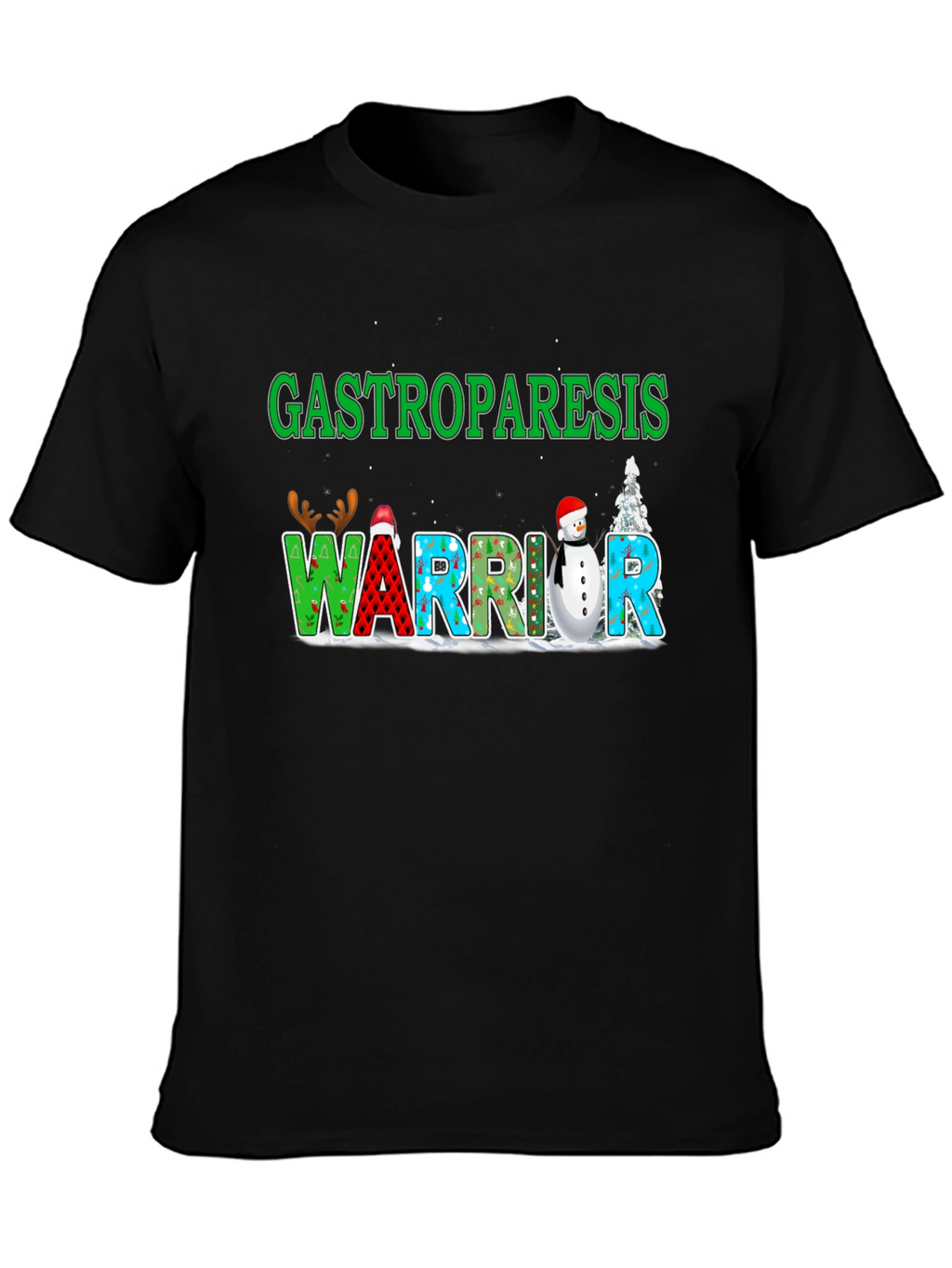 Gastroparesis Warrior Holiday T-Shirt