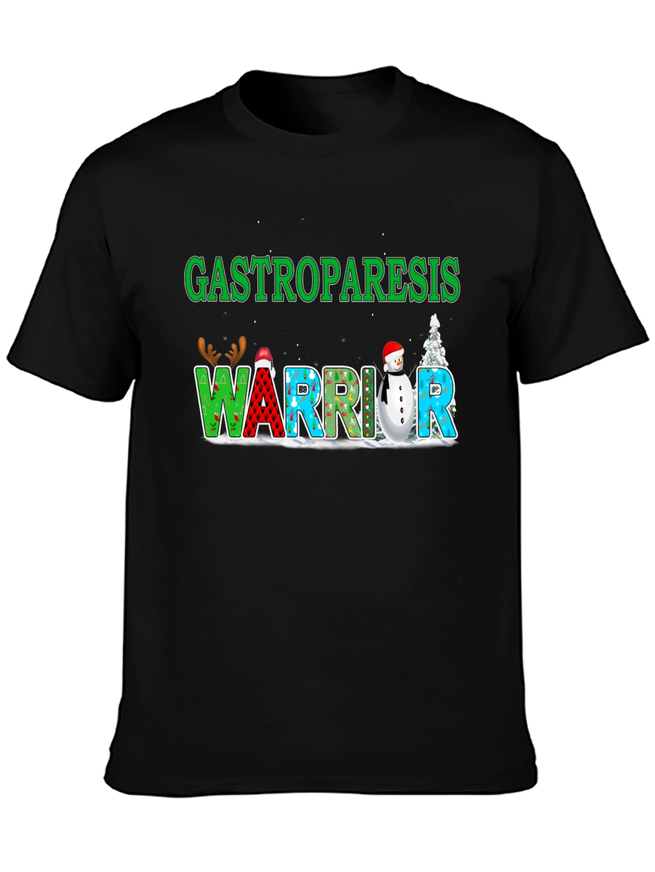 Gastroparesis Warrior Holiday T-Shirt
