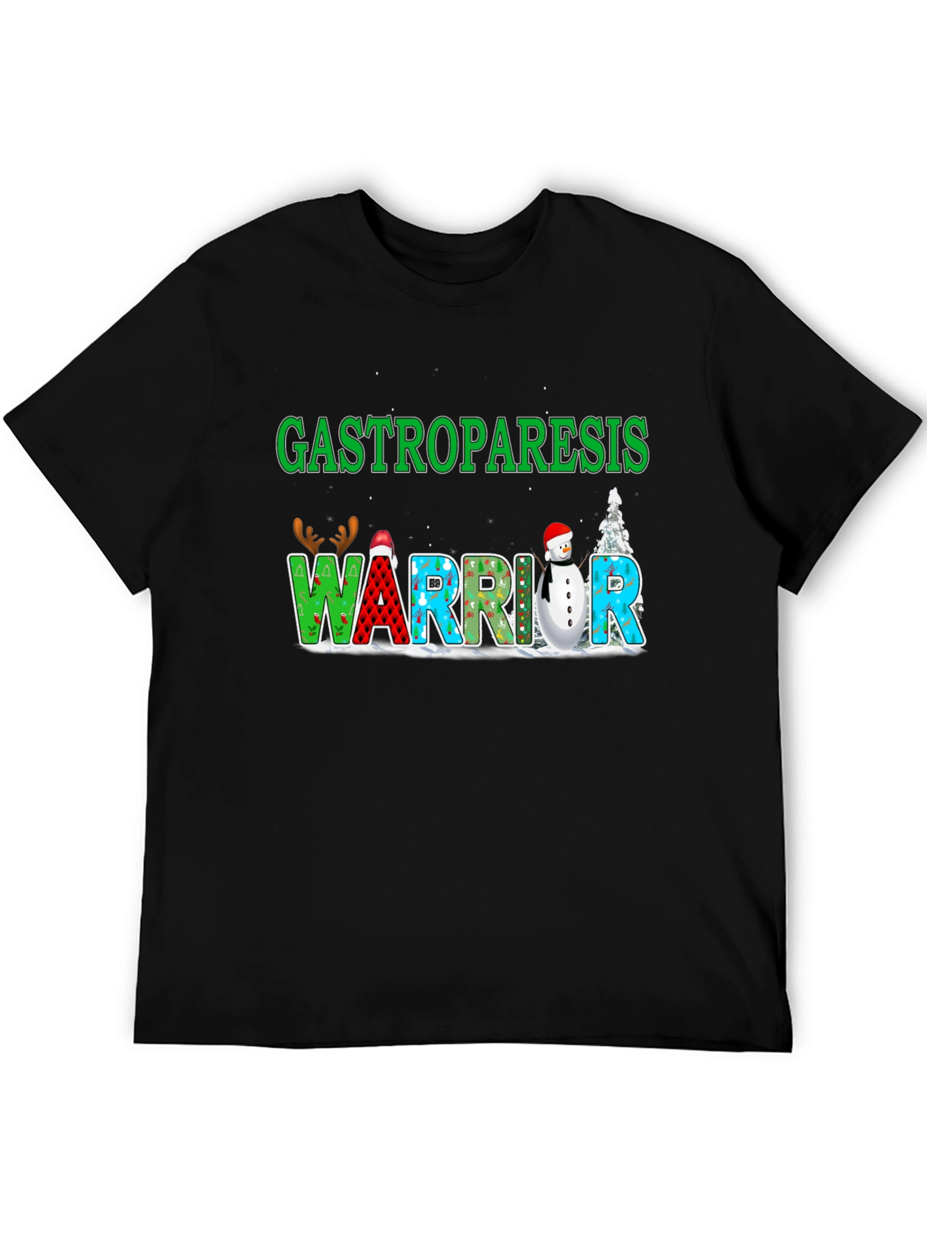 Gastroparesis Warrior Holiday T-Shirt