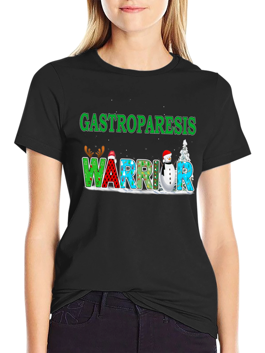 Gastroparesis Warrior Holiday T-Shirt