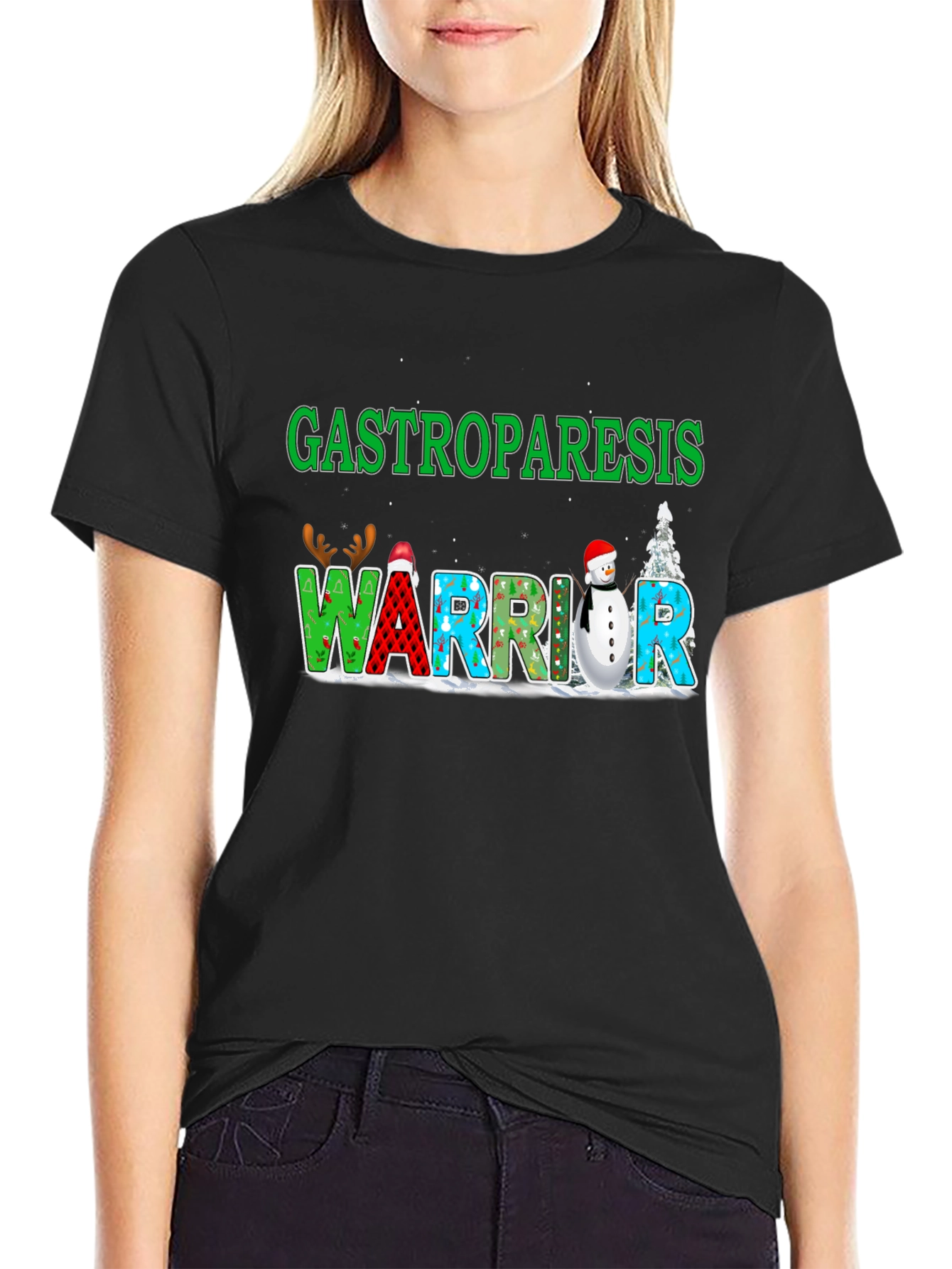 Gastroparesis Warrior Holiday T-Shirt