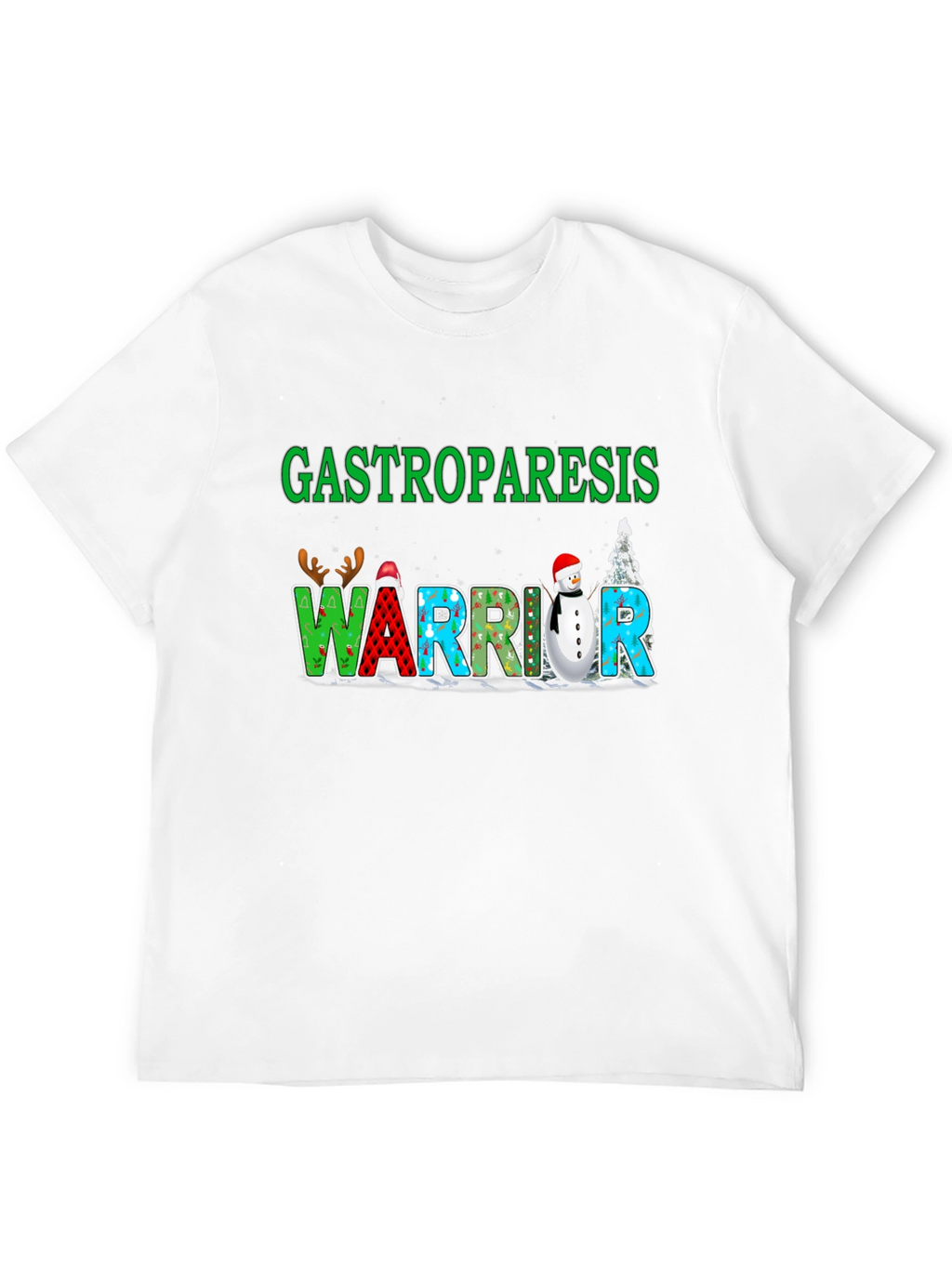 Gastroparesis Warrior Holiday T-Shirt