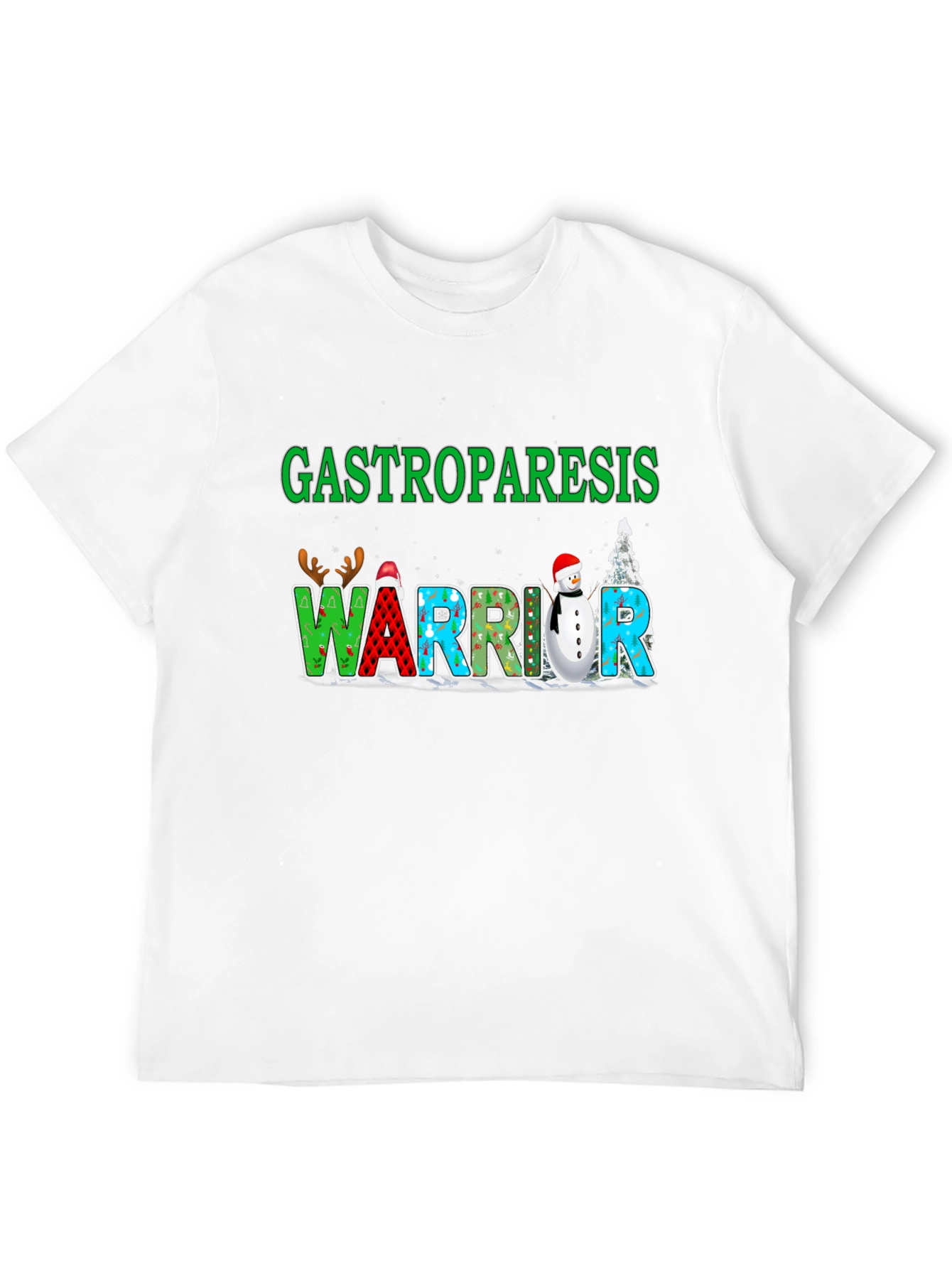 Gastroparesis Warrior Holiday T-Shirt