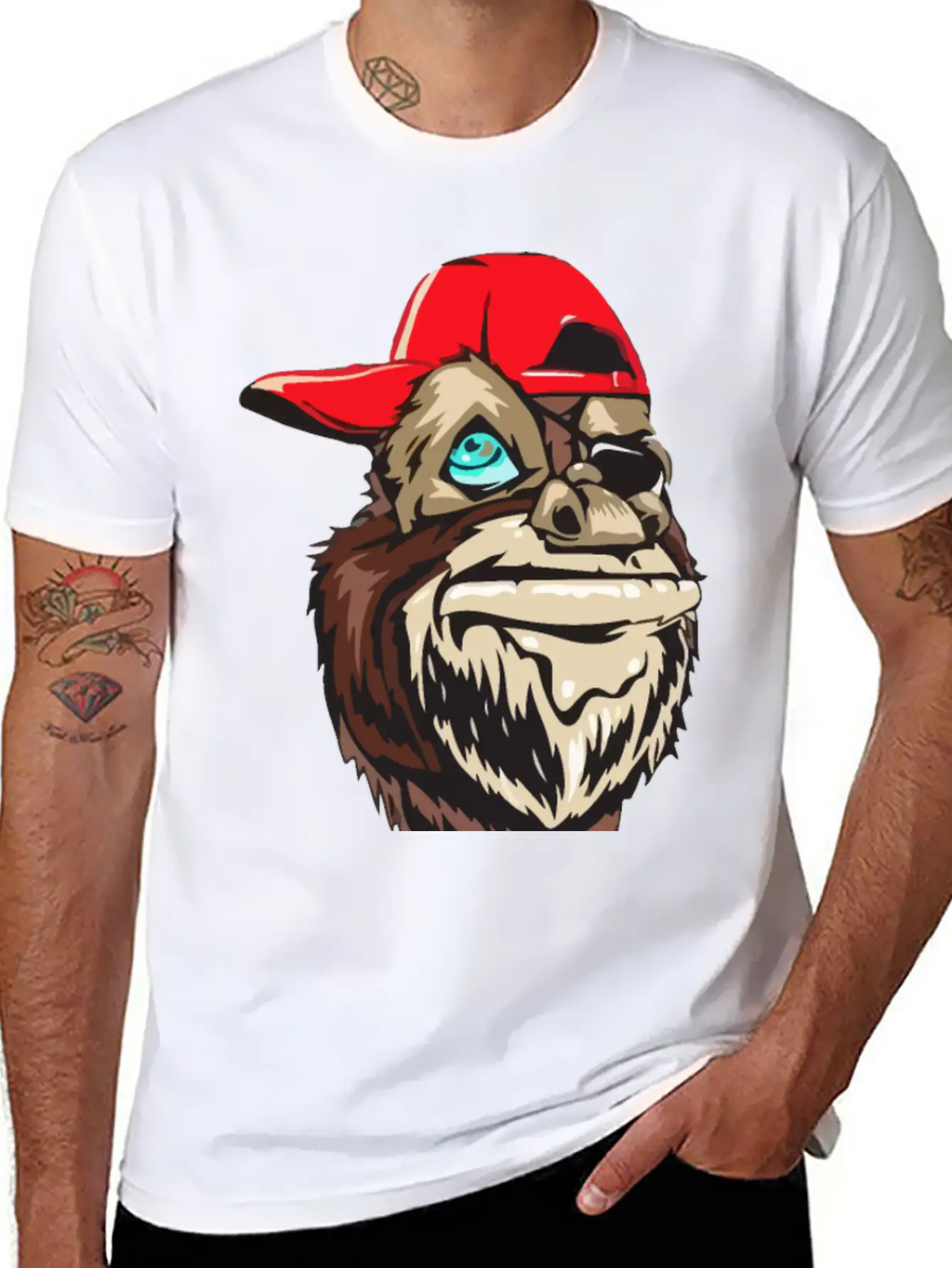 Ape Gangster Stylish Everyday T-Shirt – Unisex Basic Cotton Tee