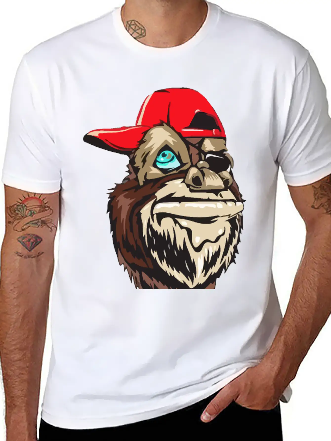 Ape Gangster Stylish Everyday T-Shirt – Unisex Basic Cotton Tee