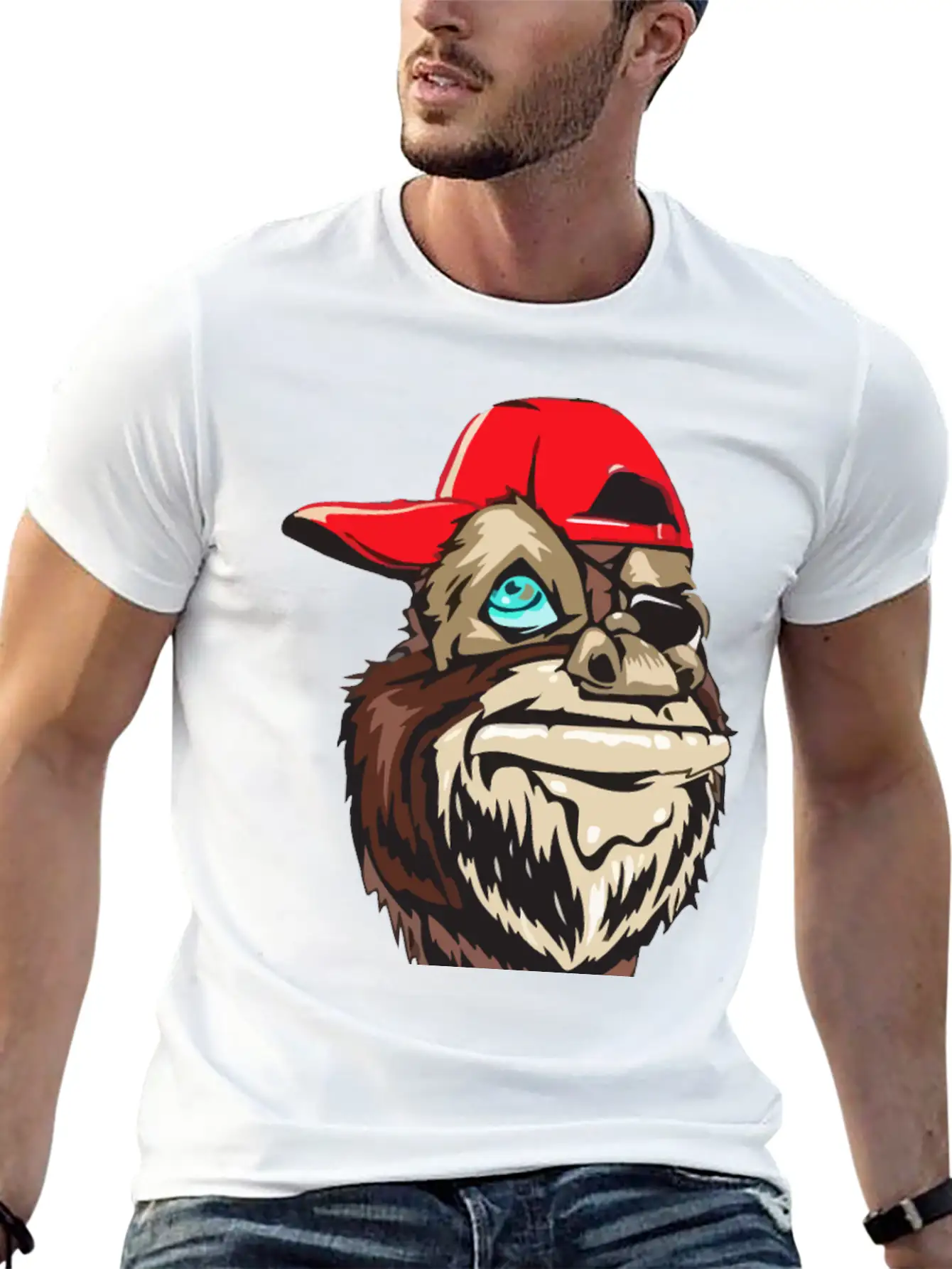 Ape Gangster Stylish Everyday T-Shirt – Unisex Basic Cotton Tee