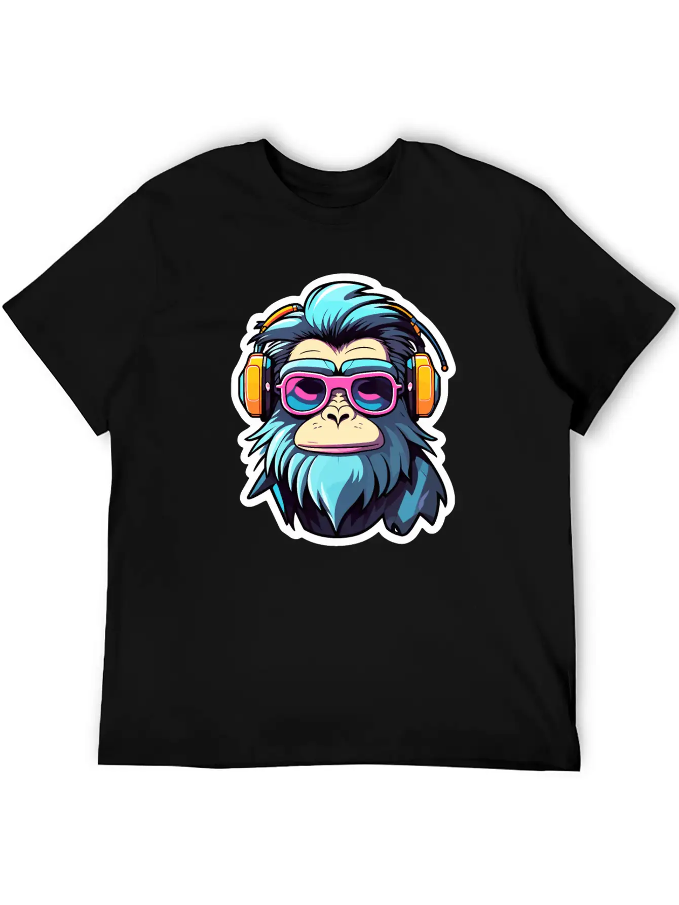 Ape Monkey Illustration Unisex Casual T-Shirt – Clean Design For Daily Comfort