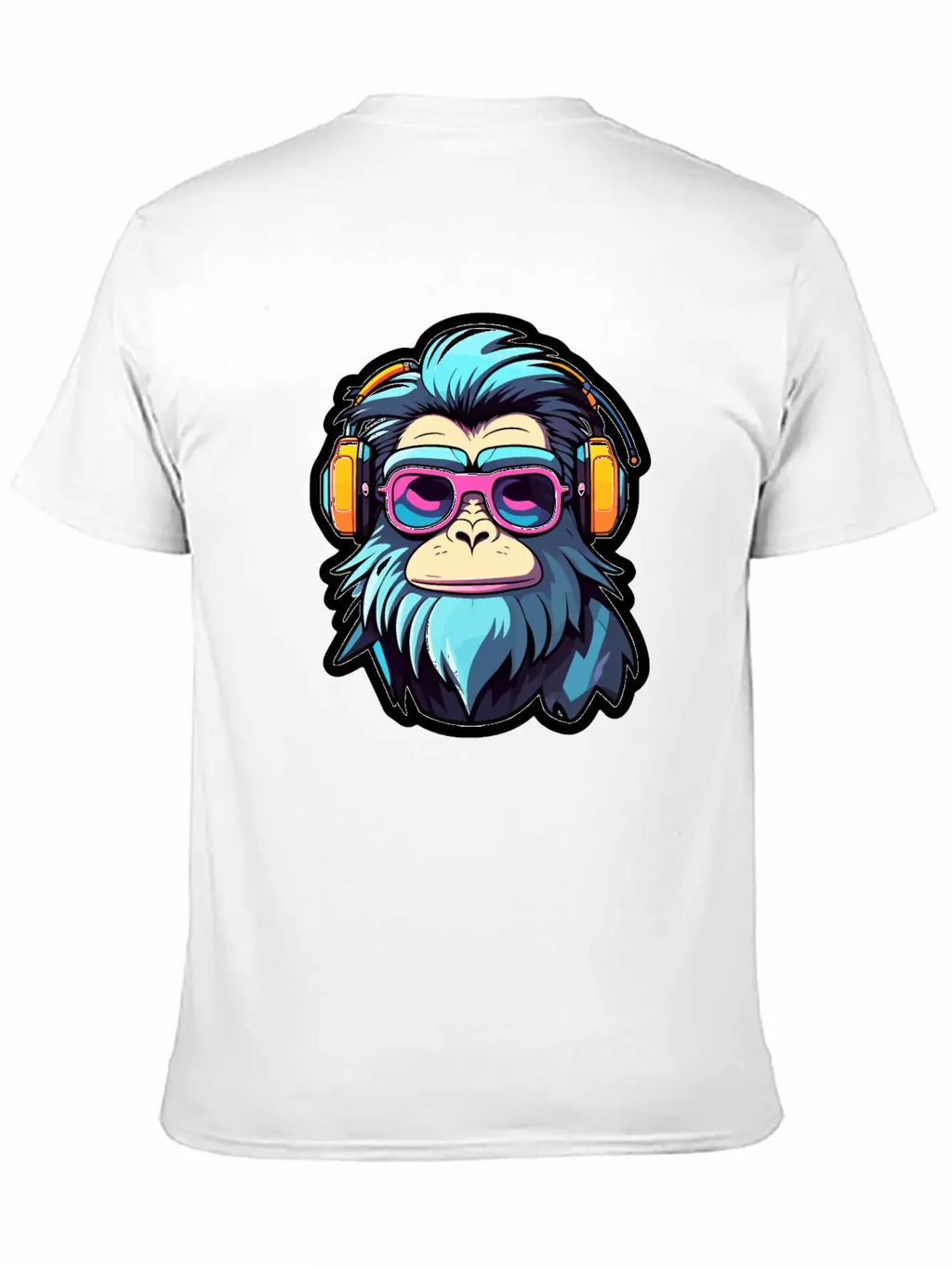 Ape Monkey Illustration Unisex Casual T-Shirt – Clean Design For Daily Comfort