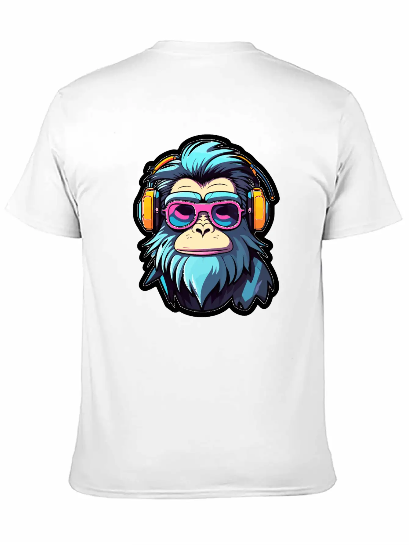 Ape Monkey Illustration Unisex Casual T-Shirt – Clean Design For Daily Comfort