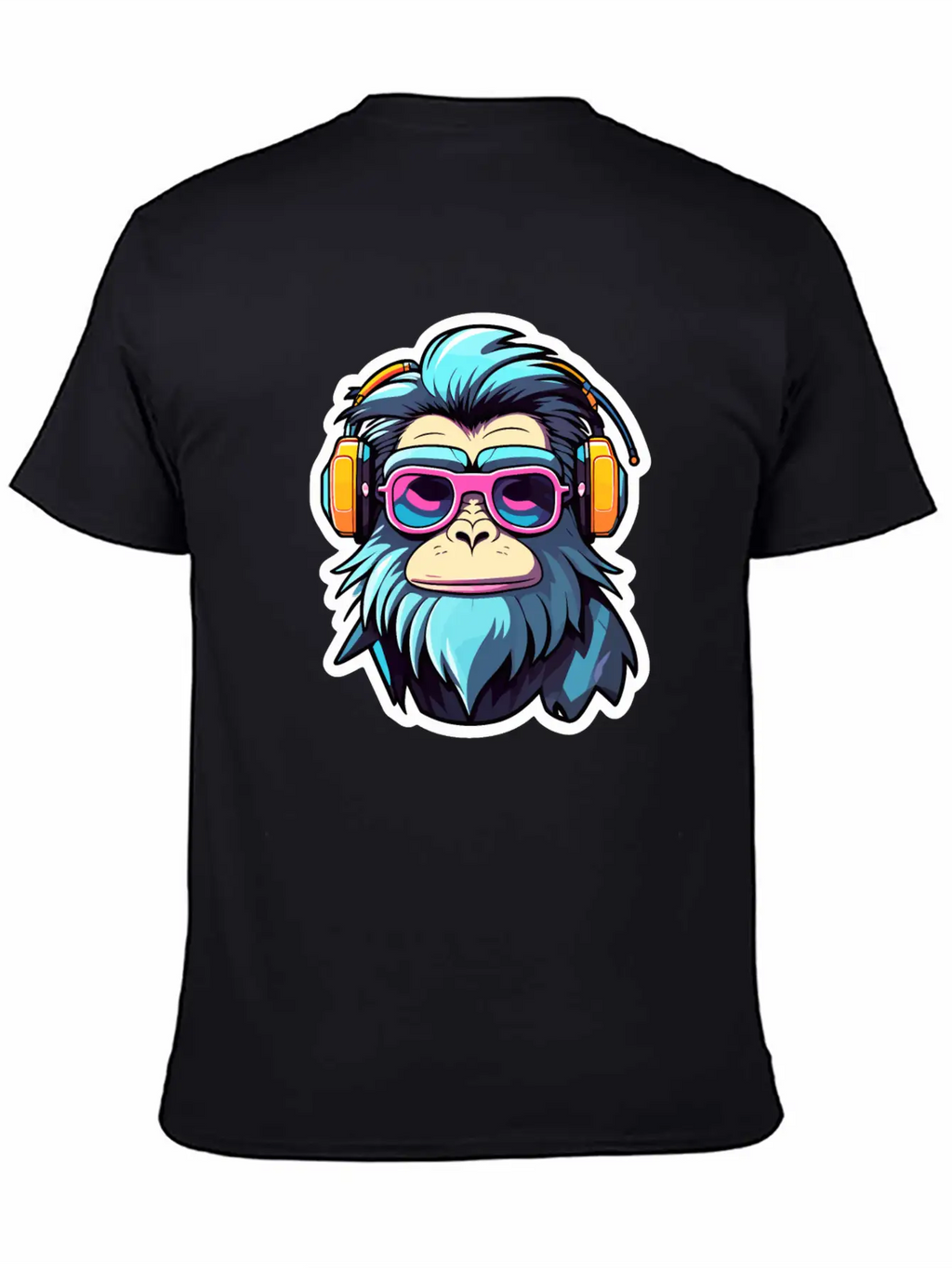 Ape Monkey Illustration Unisex Casual T-Shirt – Clean Design For Daily Comfort