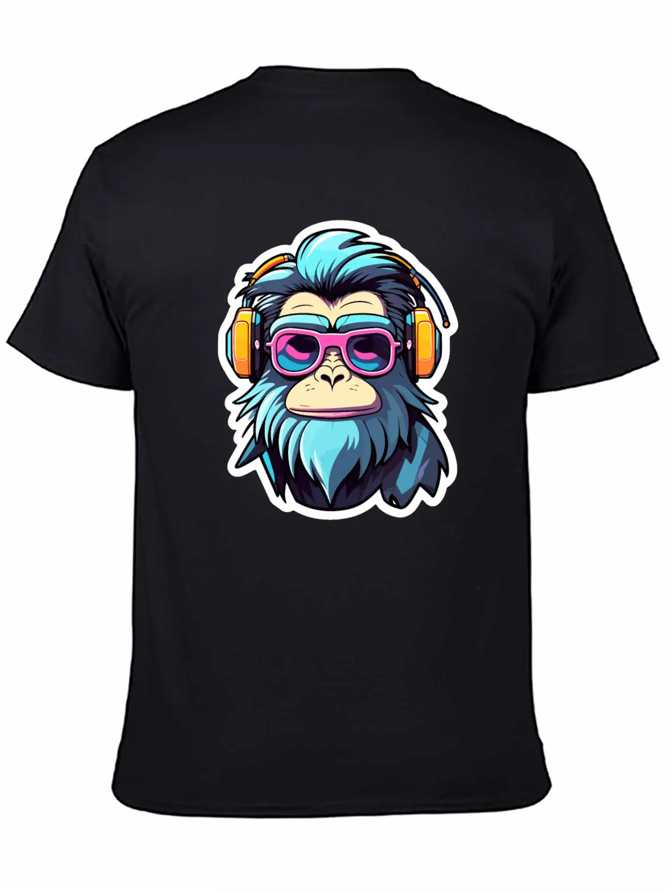 Ape Monkey Illustration Unisex Casual T-Shirt – Clean Design For Daily Comfort