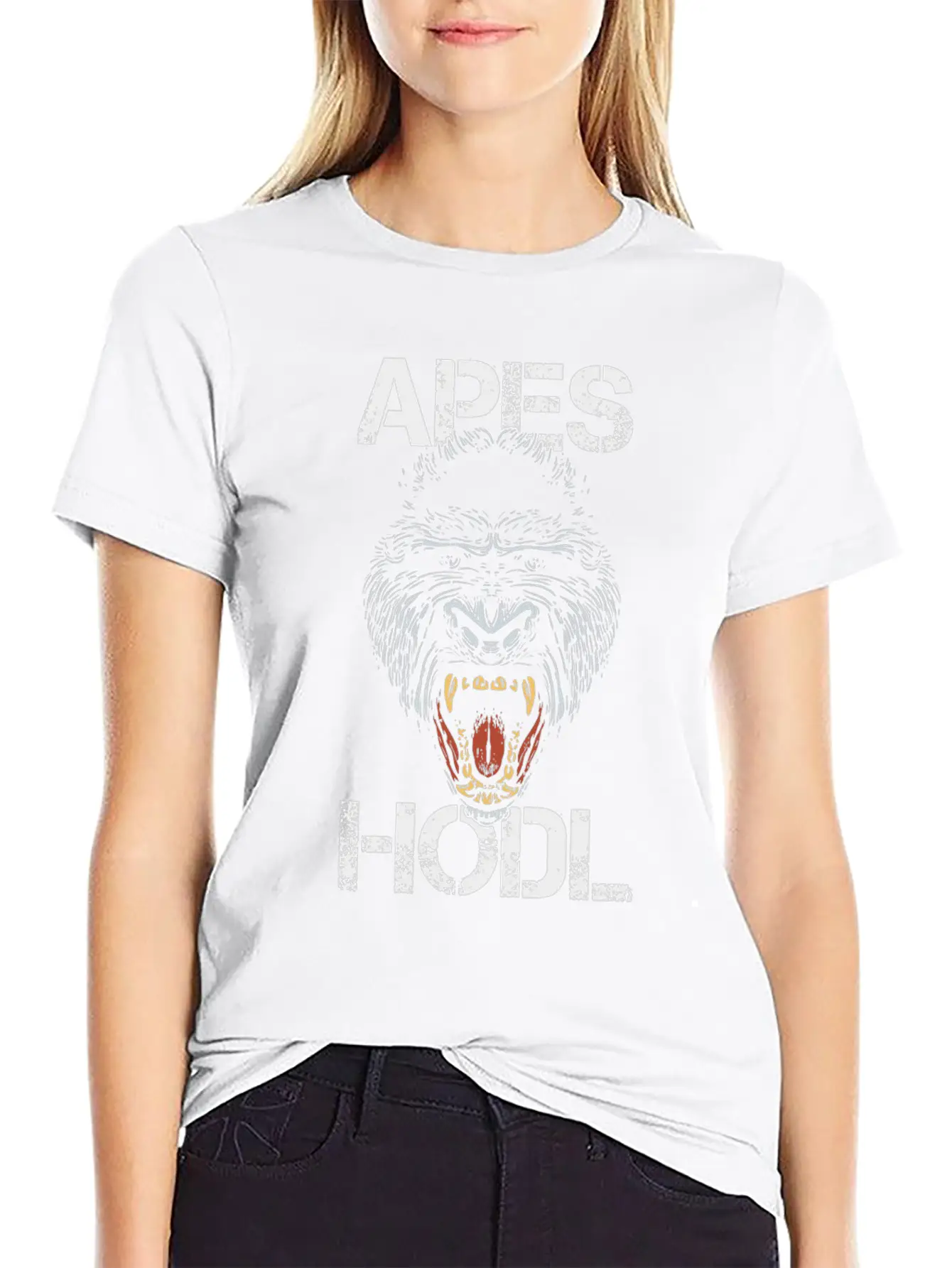 Apes Hodl Investing Stock Markets Investor Buy And Breathable Soft Cotton T-Shirt – Timeless Casual Look