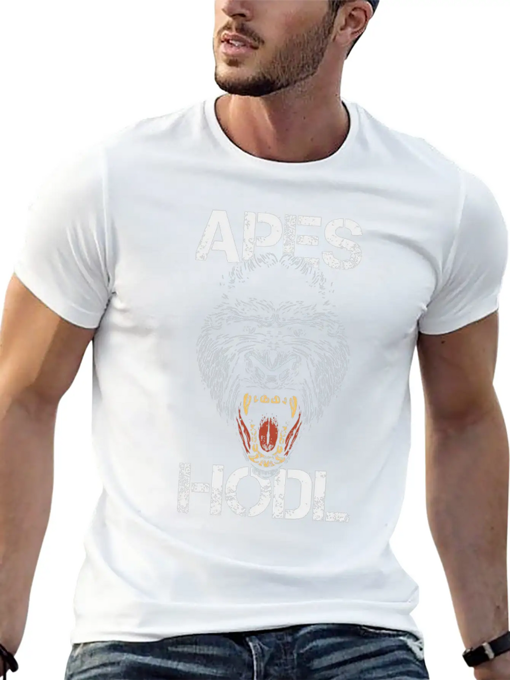 Apes Hodl Investing Stock Markets Investor Buy And Breathable Soft Cotton T-Shirt – Timeless Casual Look