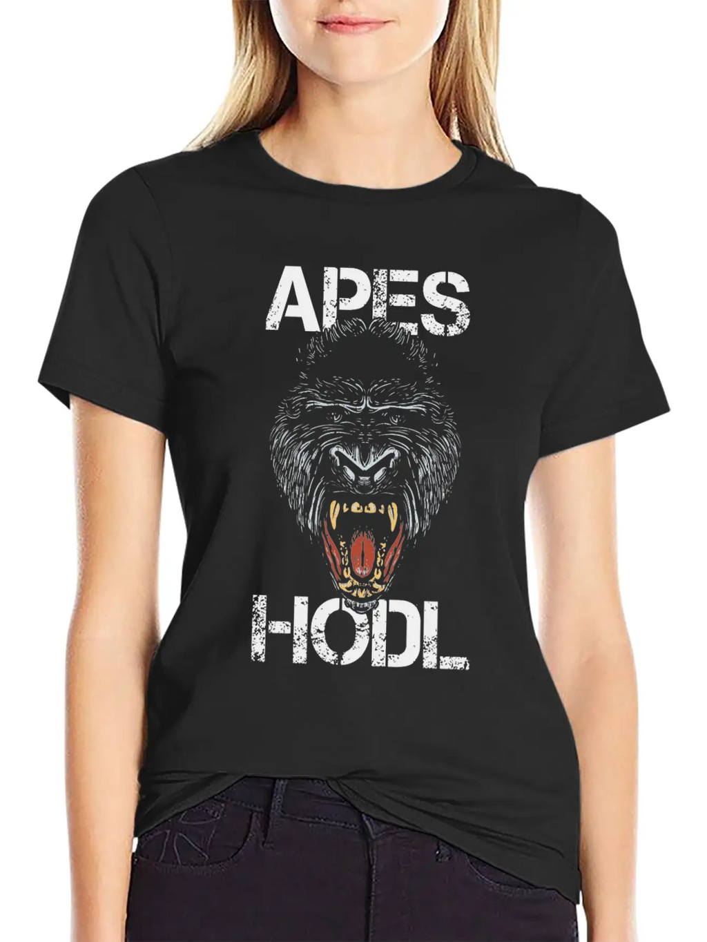 Apes Hodl Investing Stock Markets Investor Buy And Breathable Soft Cotton T-Shirt – Timeless Casual Look
