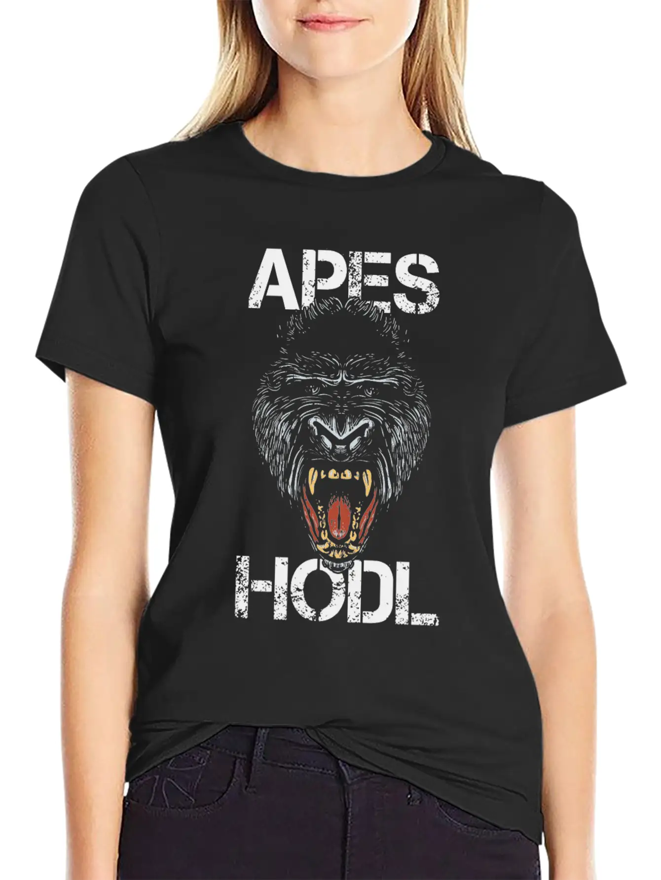 Apes Hodl Investing Stock Markets Investor Buy And Breathable Soft Cotton T-Shirt – Timeless Casual Look