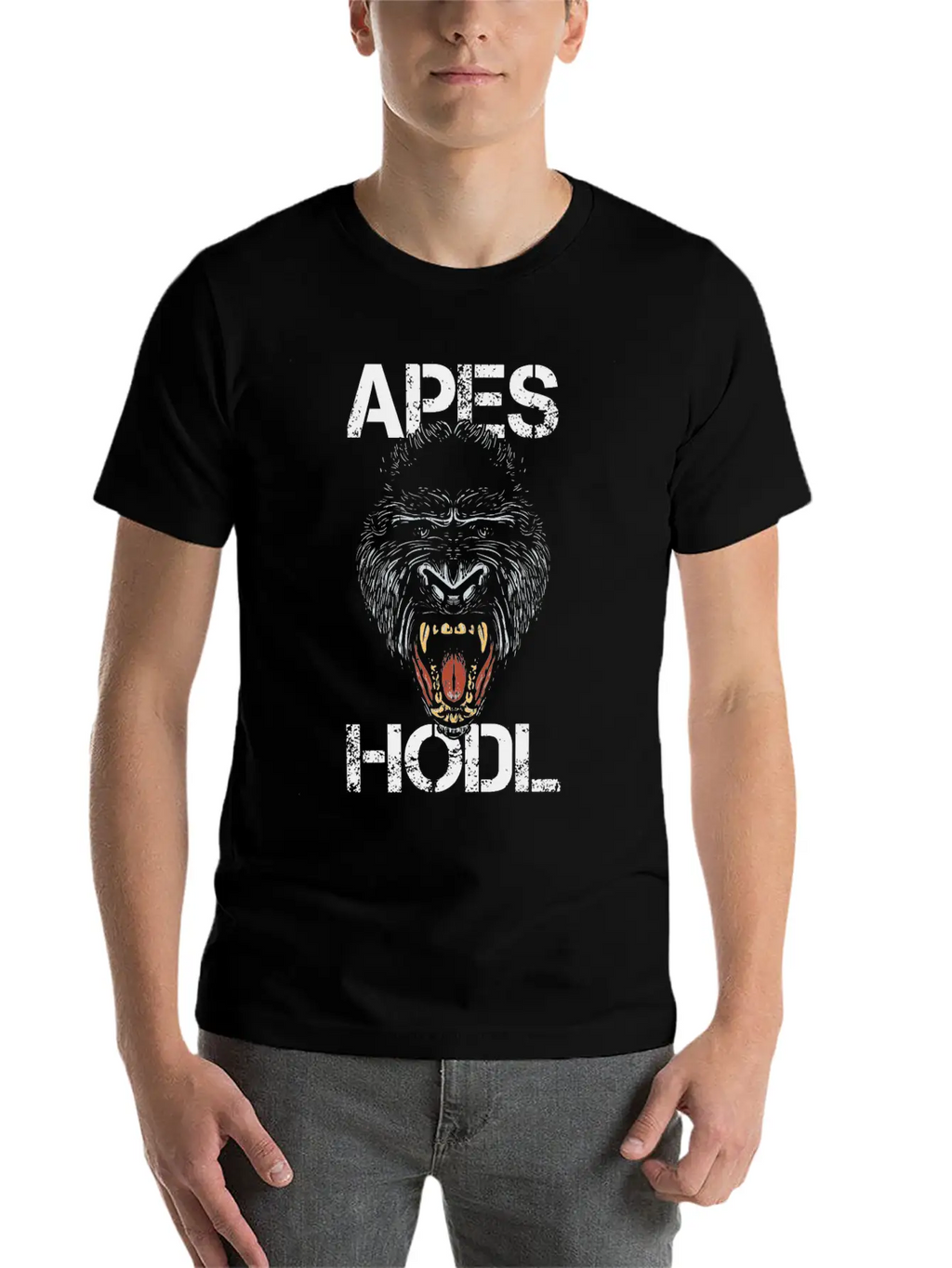 Apes Hodl Investing Stock Markets Investor Buy And Breathable Soft Cotton T-Shirt – Timeless Casual Look