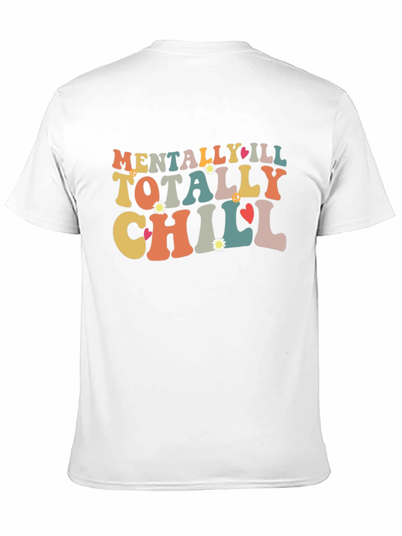 Mentally Ill Totally Chill Black Graphic Tee