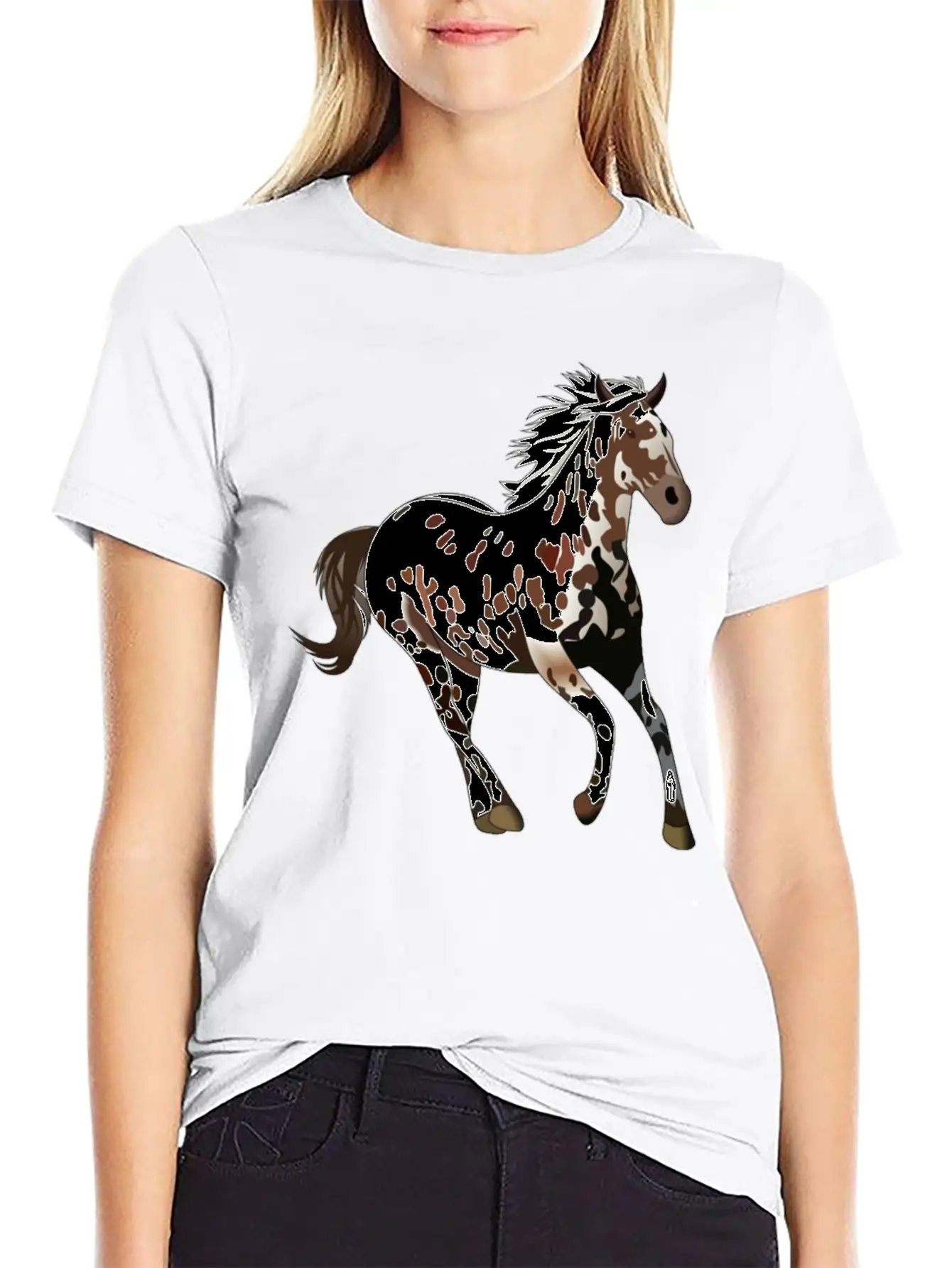 Appaloosa Horse - Horse Lover Gift, Horse Painting Breathable Soft Cotton T-Shirt – Timeless Casual Look