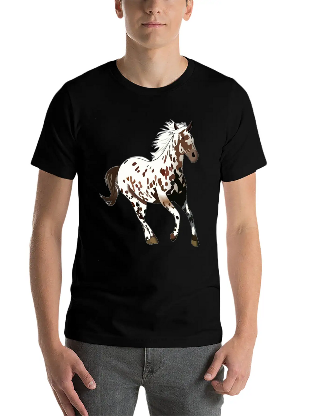 Appaloosa Horse - Horse Lover Gift, Horse Painting Breathable Soft Cotton T-Shirt – Timeless Casual Look