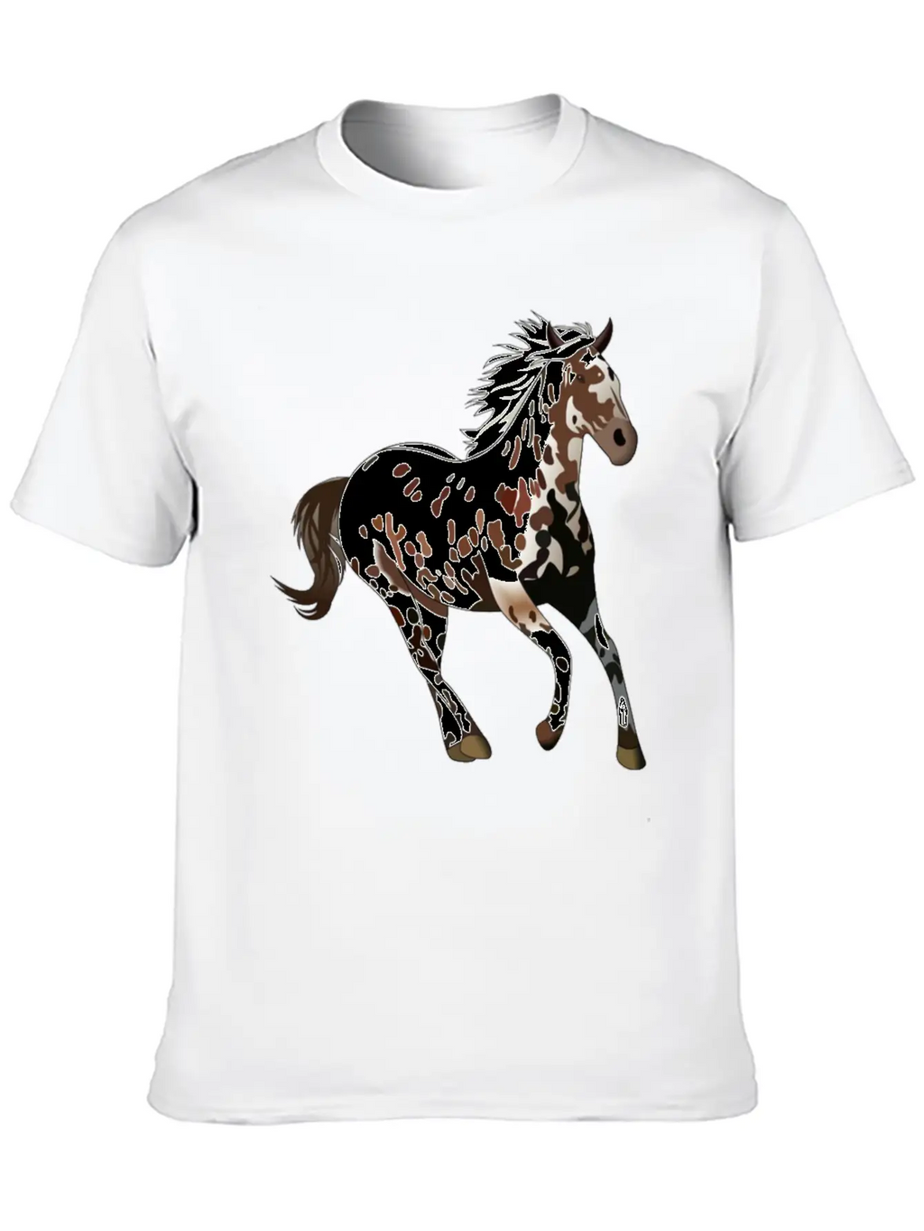 Appaloosa Horse - Horse Lover Gift, Horse Painting Breathable Soft Cotton T-Shirt – Timeless Casual Look