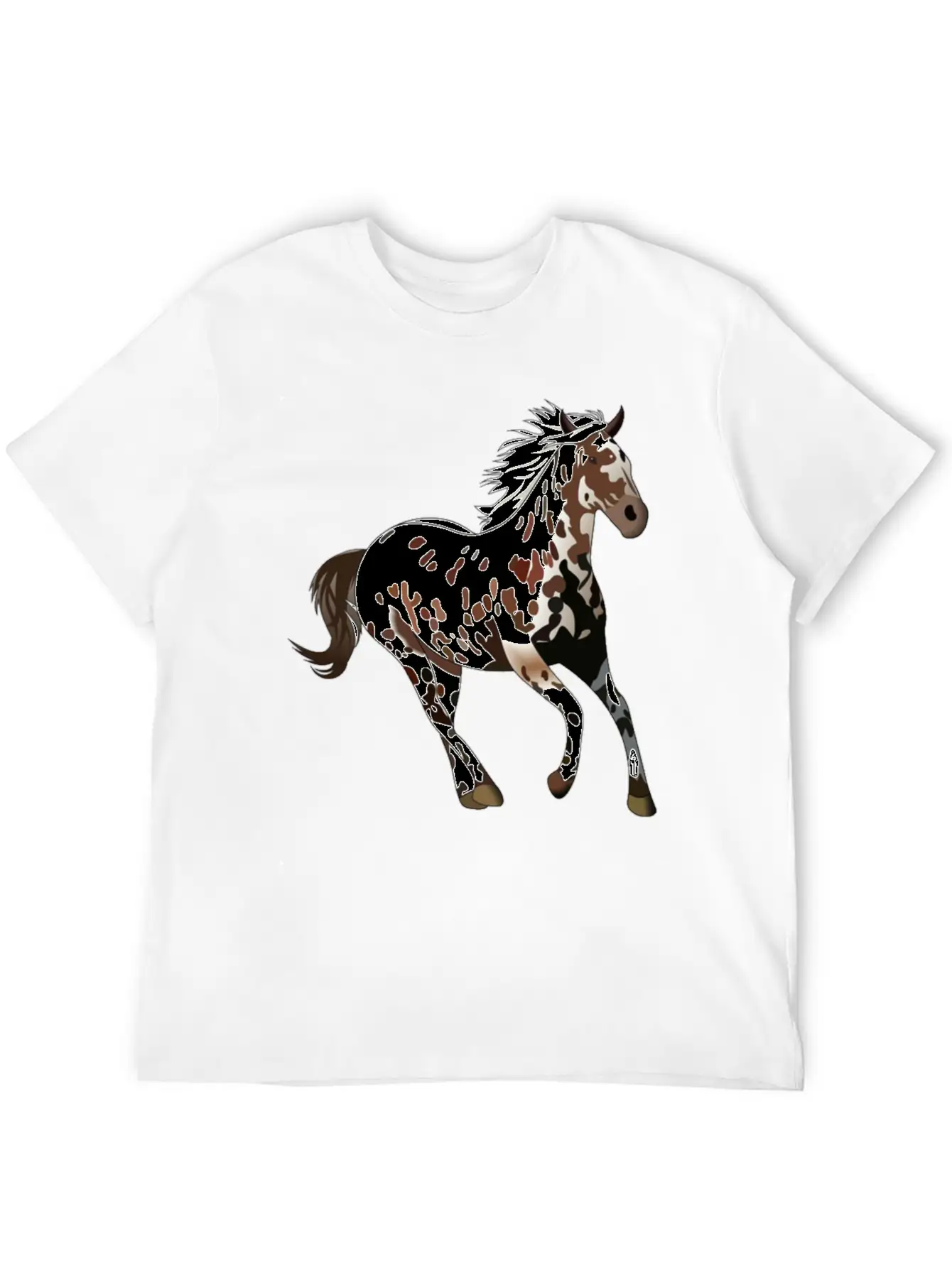 Appaloosa Horse - Horse Lover Gift, Horse Painting Breathable Soft Cotton T-Shirt – Timeless Casual Look