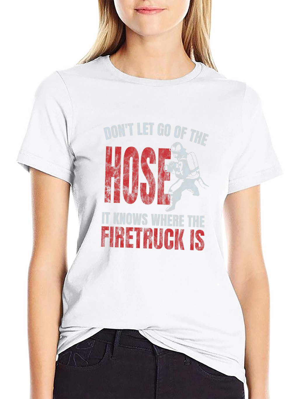 Firefighter Hose Graphic T-Shirt