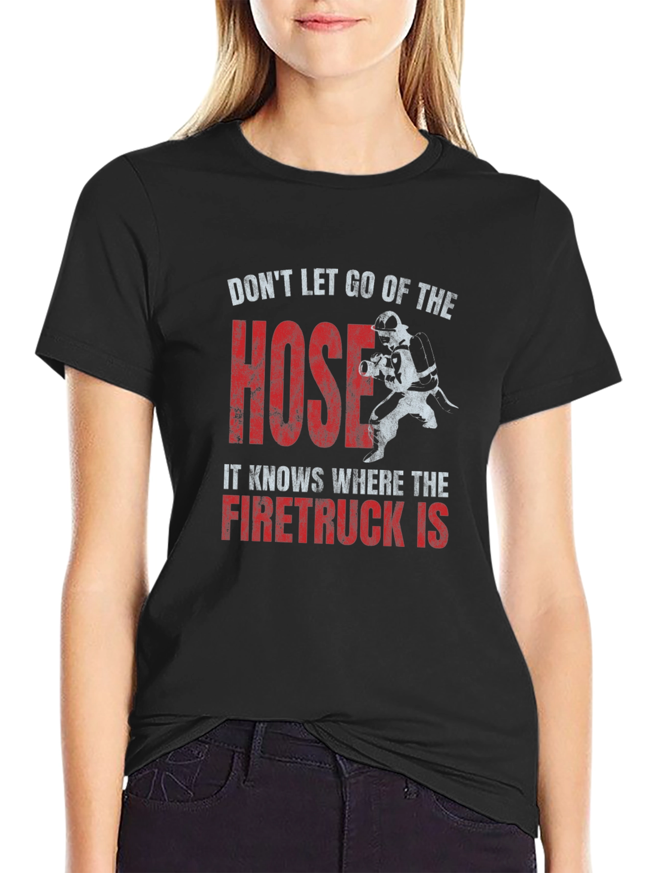 Firefighter Hose Graphic T-Shirt